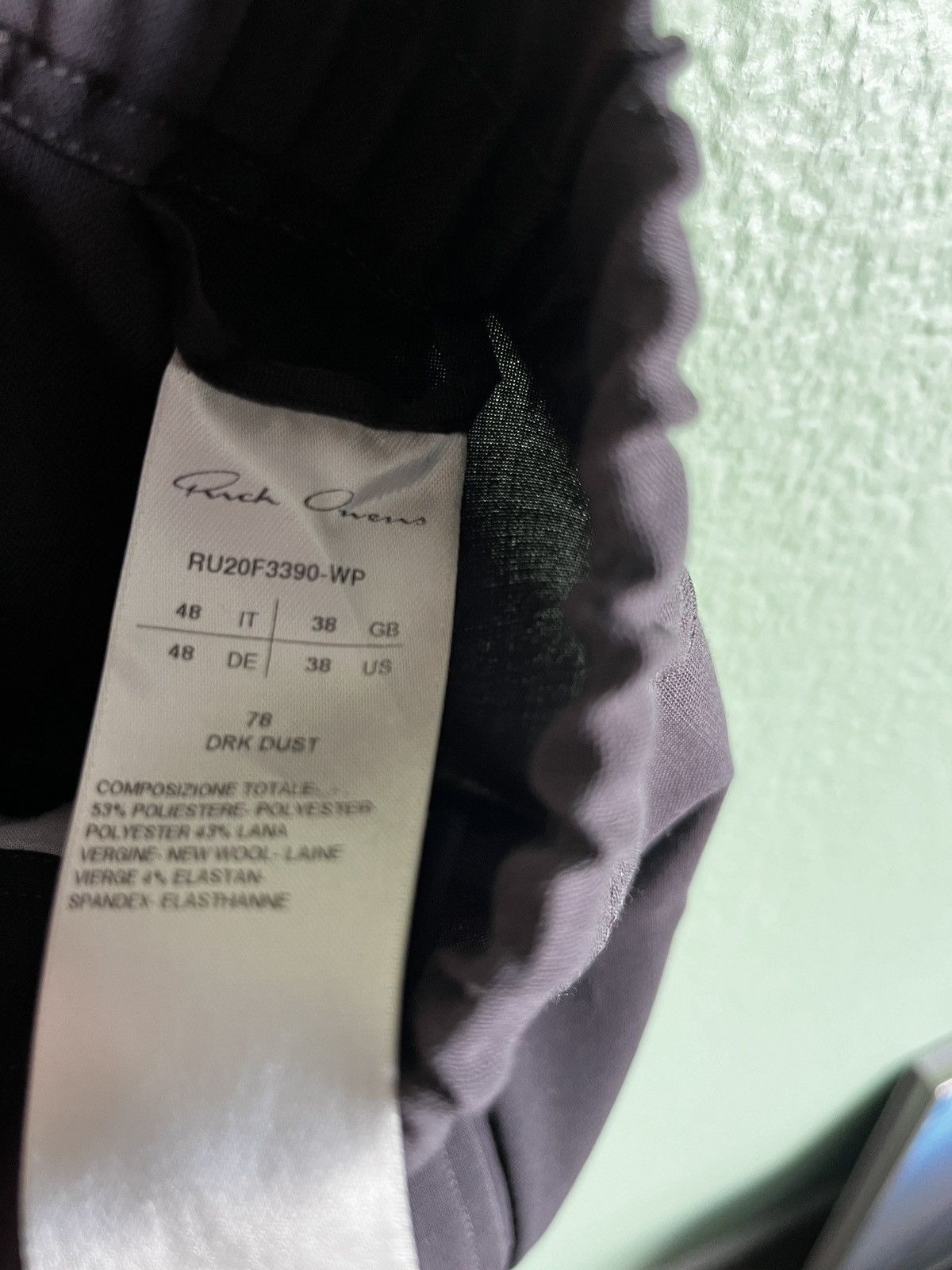 Rick Owens Rick Owens FW20 Performa Drawstring Astaires Pant Dark Dust Size US 38 / EU 54 - 5 Thumbnail