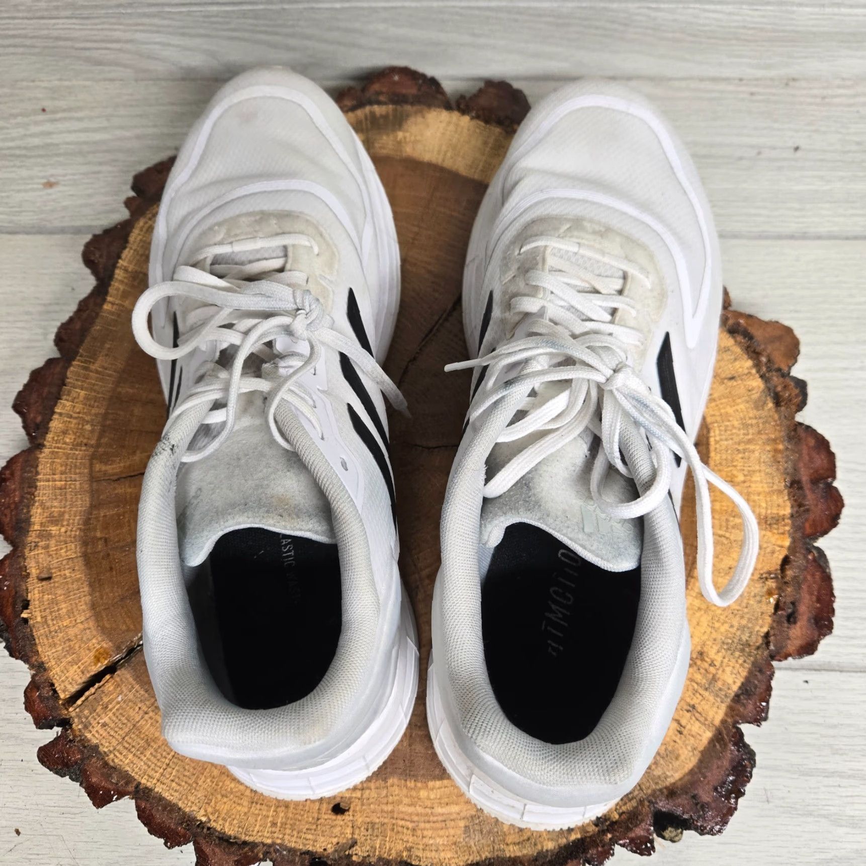 Adidas Adidas Duramo 10 Men Size 11.5 White Black Low Top Running Shoes Sneakers GW8348 Size US L / EU 52-54 / 3 - 5 Thumbnail