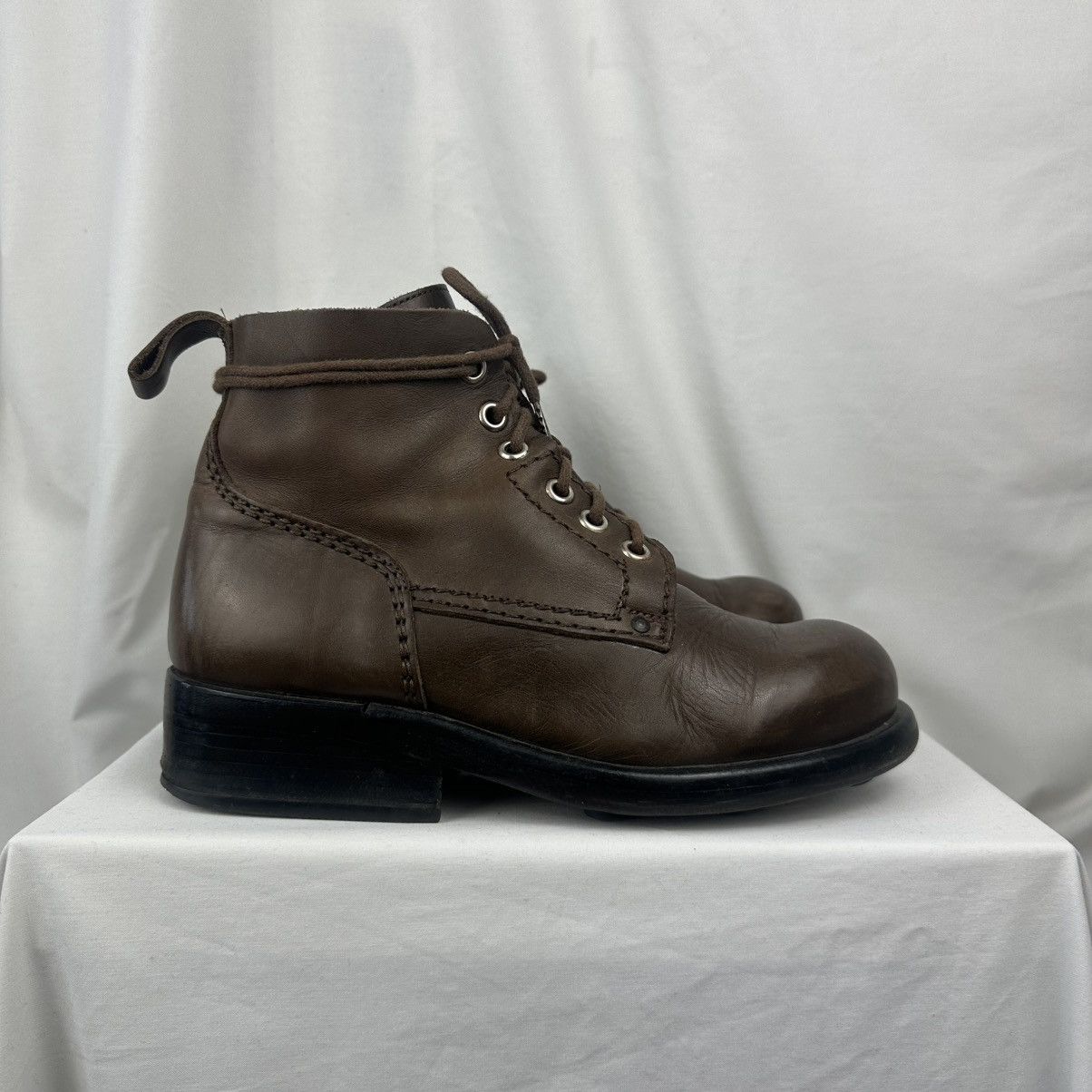 Dirk Bikkembergs Dirk Bikkembergs Leather Boots Archive 90s Military Combat Size US 9 / EU 42 - 8 Thumbnail