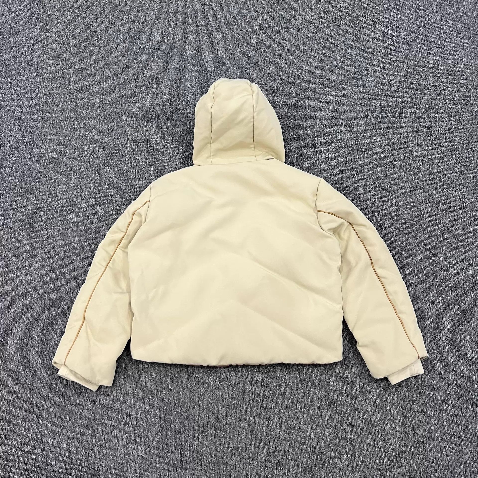 Hermes Hermes Beige Hooded Puffer Jacket Interior Print 38 99 New Size S / US 4 / IT 40 - 2 Thumbnail