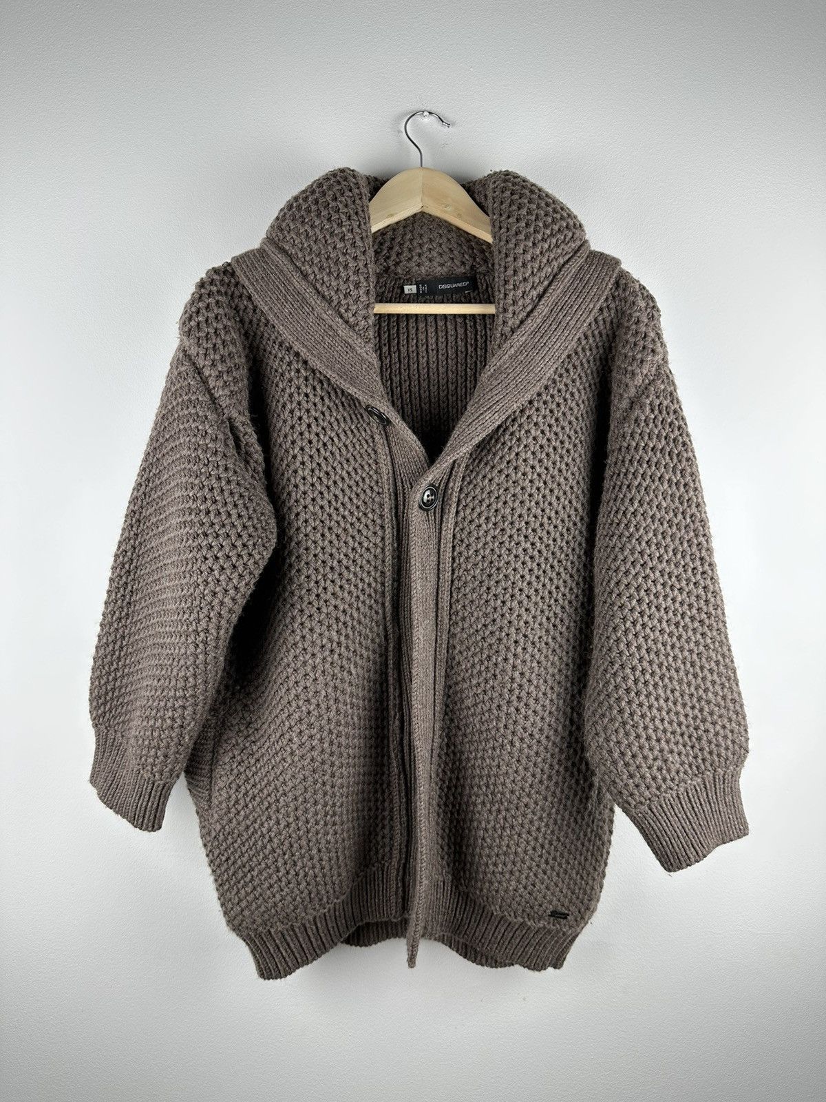 Dsquared2 × Team Cozy × Vintage Dsquared2 Pure Wool Cardigan Rare Size XS / US 0-2 / IT 36-38 - 1 Thumbnail