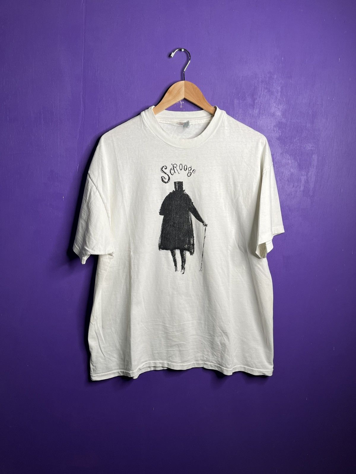 Vintage Vintage 90s Ebenezer Scrooge movie t-shirt Size US XL / EU 56 / 4 - 1 Thumbnail