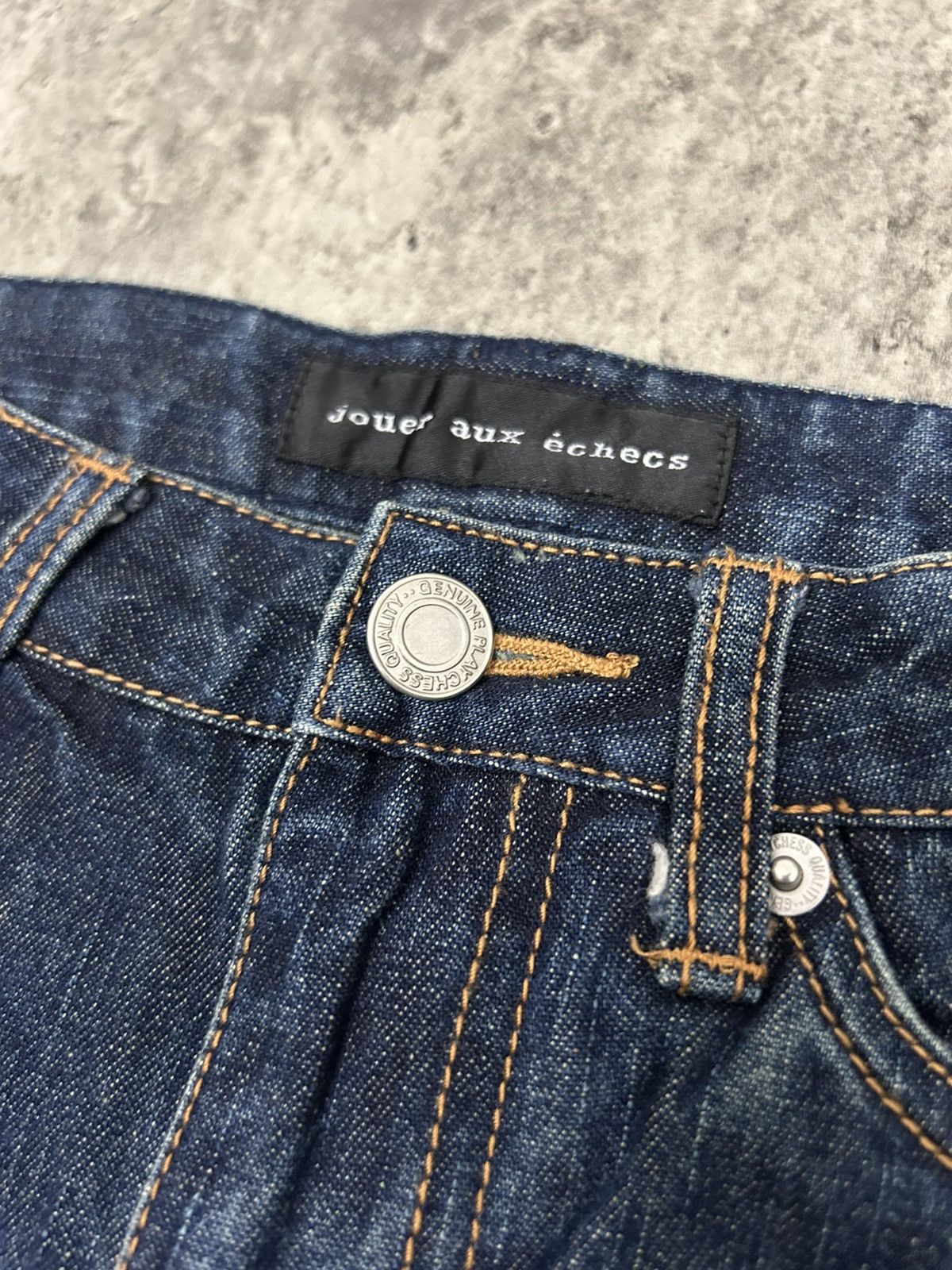 If Six Was Nine × Japanese Brand × Vintage Vintage Jouer aux echecs Flare Jeans Size 28" / US 6 / IT 42 - 7 Thumbnail
