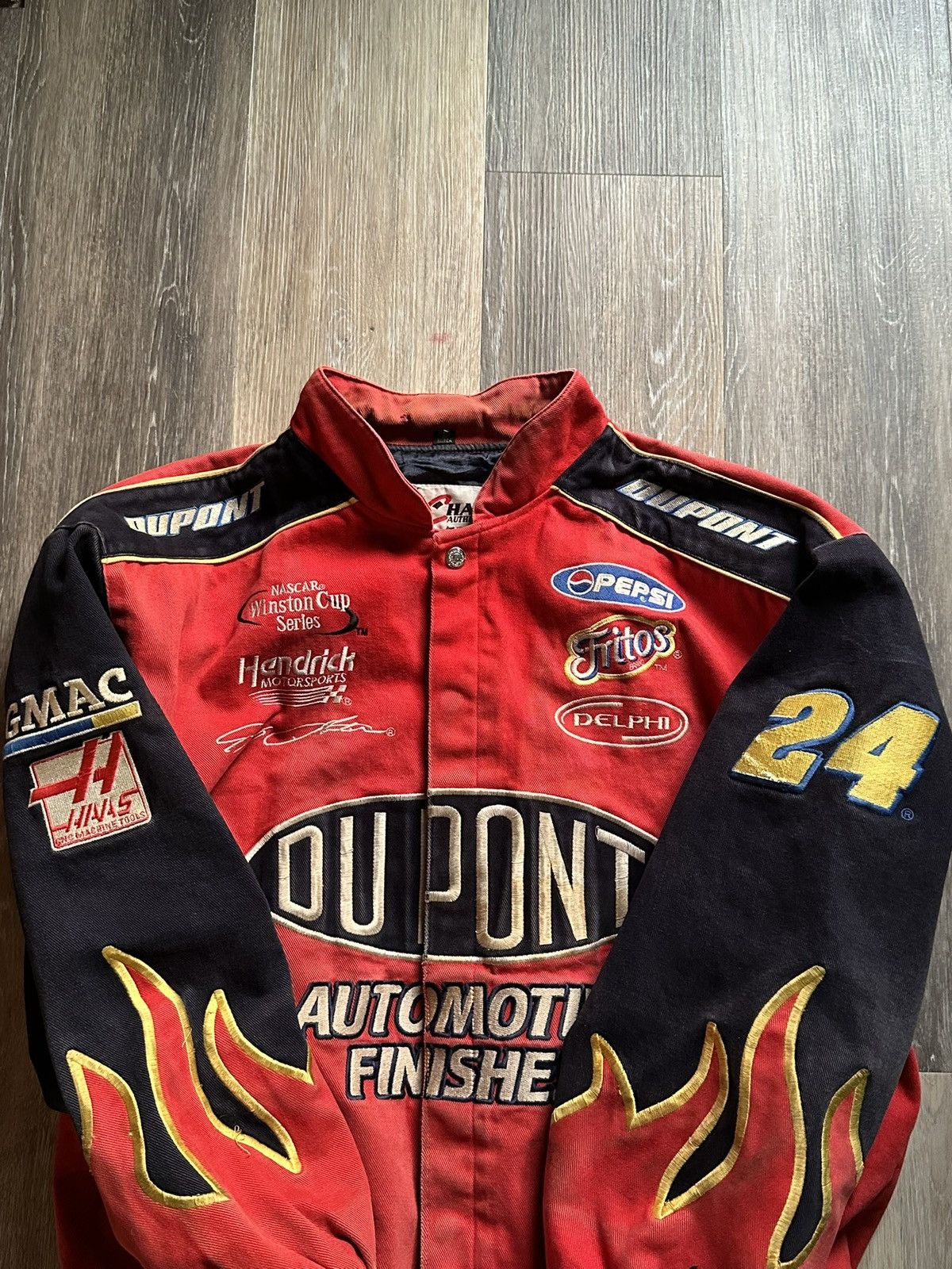 NASCAR × Vintage Vintage Du Pont Jeff Gordon Jacket Size US XL / EU 56 / 4 - 3 Thumbnail