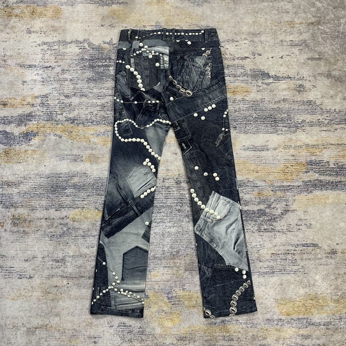 Japanese Brand Ritsuko Shirahama all over print pants Size 28" / US 6 / IT 42 - 2 Thumbnail