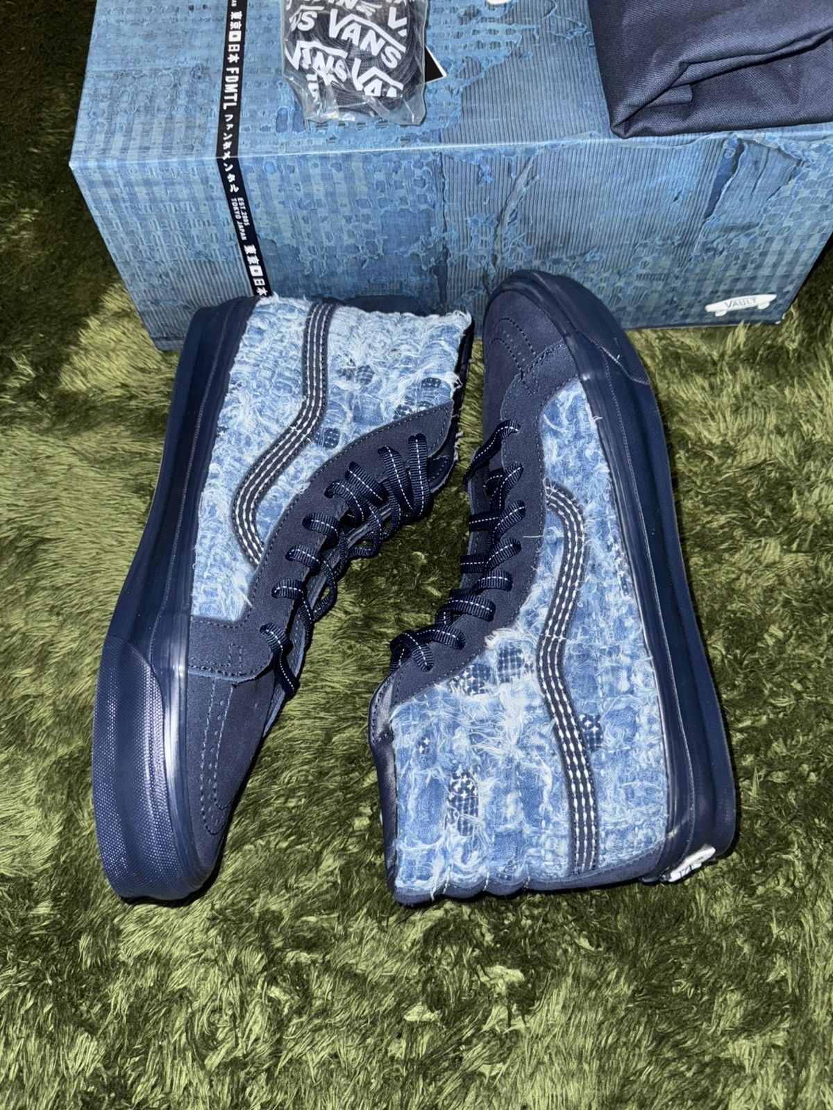 Vans [US 11] Vans Vault x FDMTL japanese boro denim Sk8-Hi Size US 11 / EU 44 - 5 Thumbnail