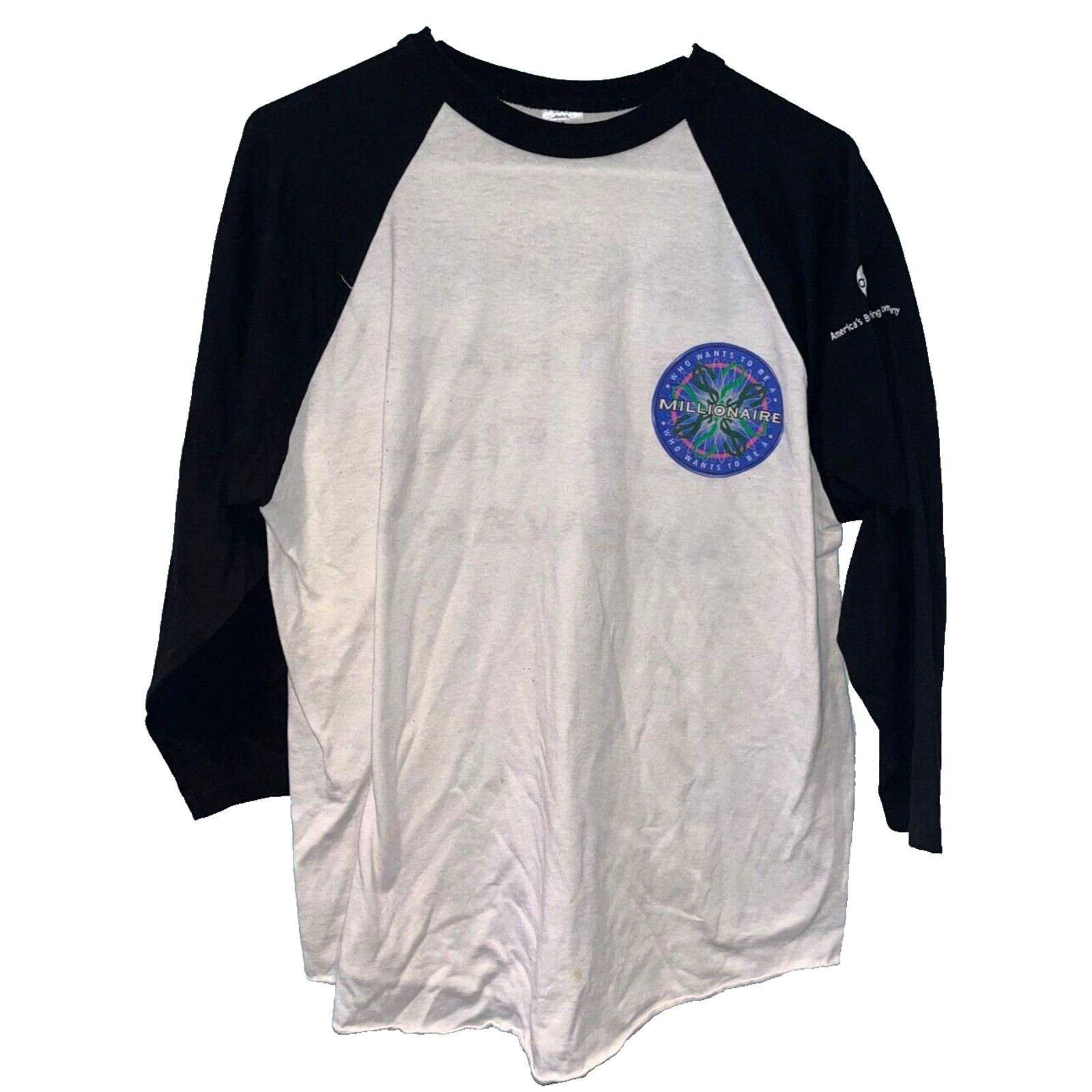 Augusta Sportswear Who Wants To Be A Millionaire Game Show T Shirt L 3/4 Sleeve Size US L / EU 52-54 / 3 - 7 Thumbnail