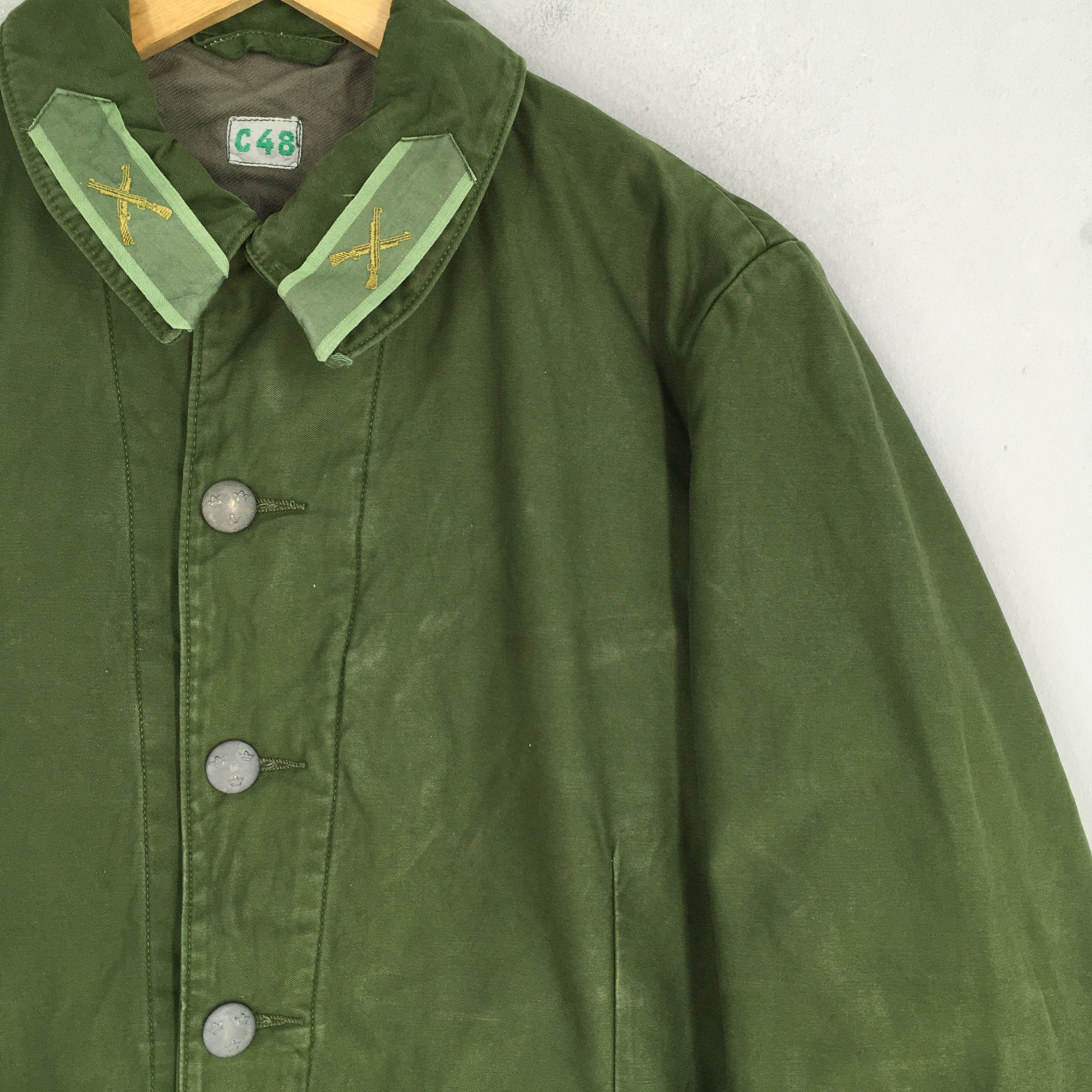 Vintage Vintage 70's Swedish C48 Infrantry Military Jacket Medium Size US M / EU 48-50 / 2 - 4 Thumbnail