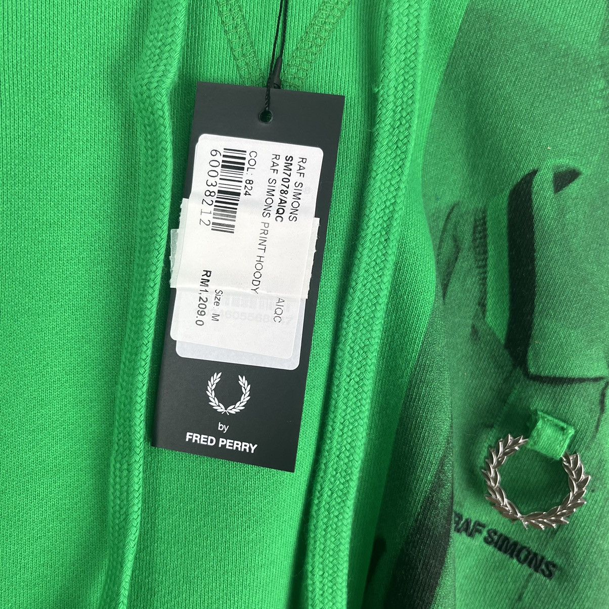 Raf Simons RAF Simons x Fred Perry Print Oversized Hoodie New With Tag Size US M / EU 48-50 / 2 - 5 Thumbnail