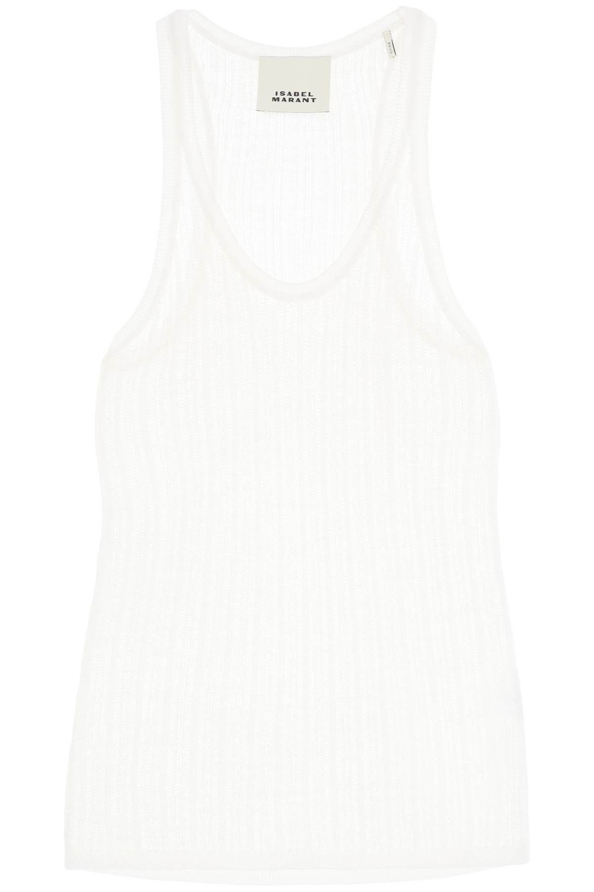 image of Isabel Marant "perforated Knit Top in White, Women's (Size Medium)