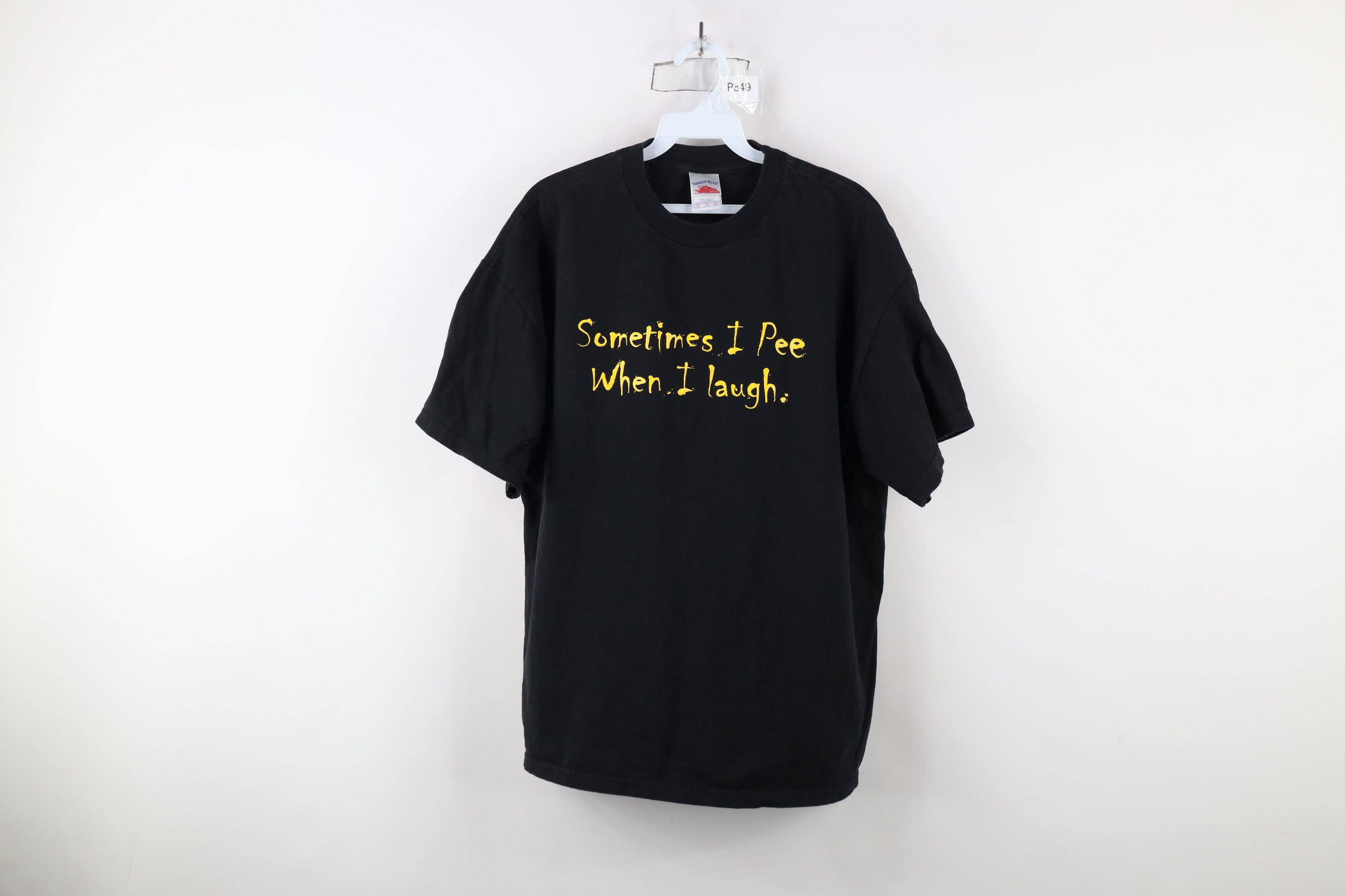 Vintage Vintage Y2K Streetwear Sometimes I Pee When I Laugh T-Shirt Size US XL / EU 56 / 4 - 1 Thumbnail
