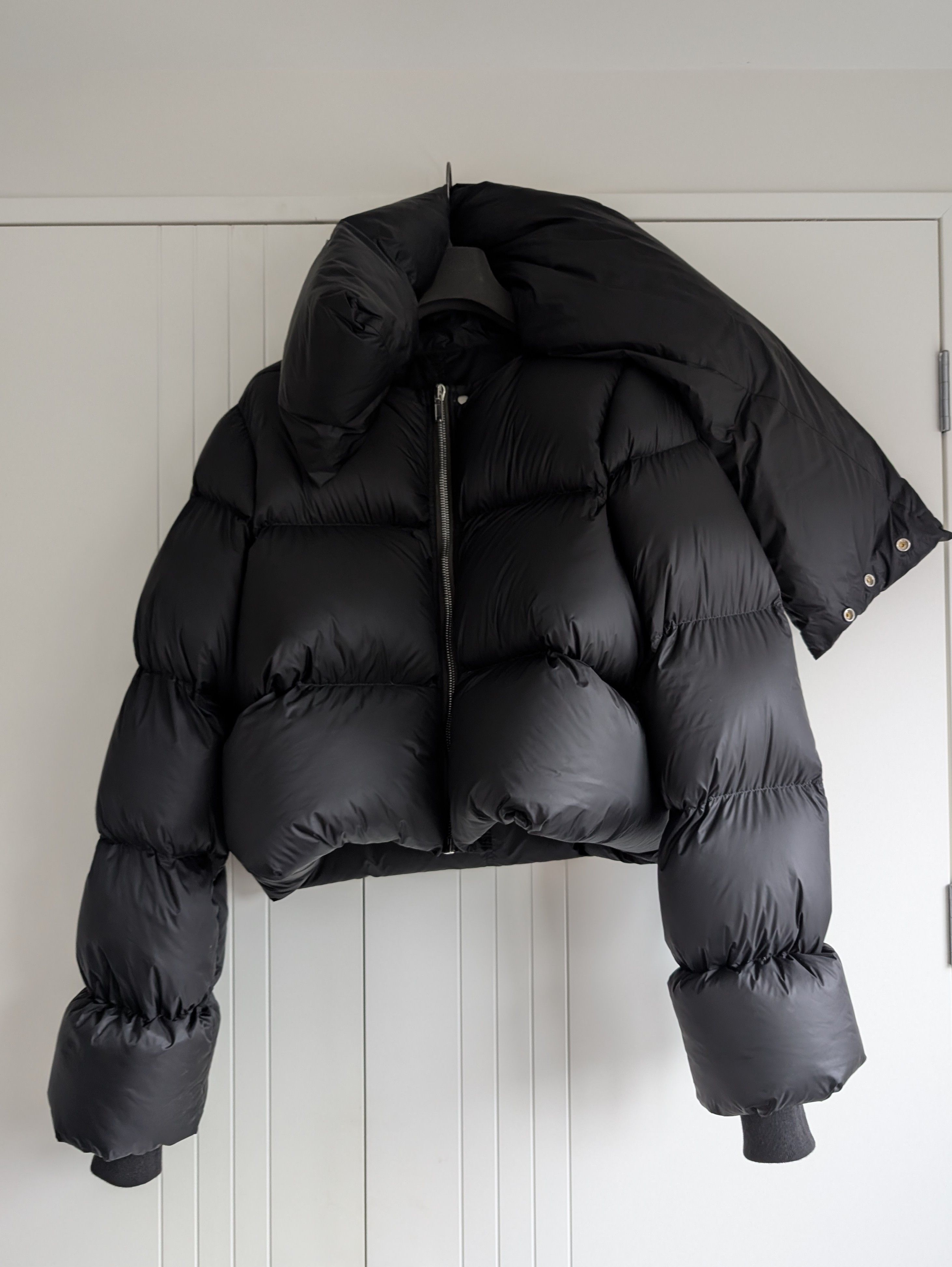 Rick Owens FW22 Cropped Funnel Down Puffer Size US L / EU 52-54 / 3 - 3 Thumbnail