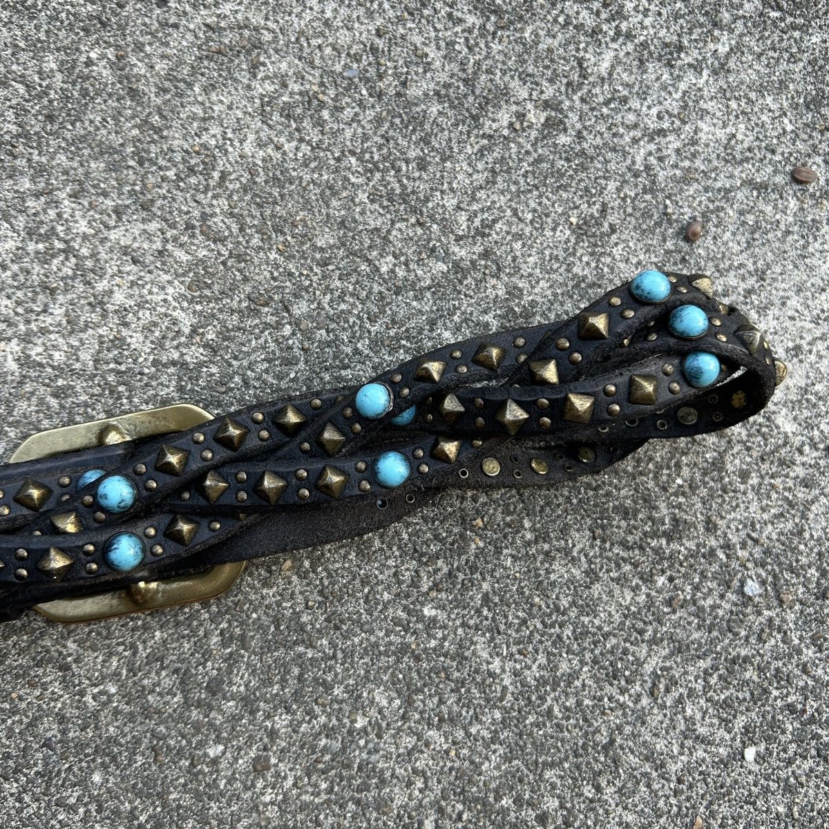 Vintage Vintage studded leather belt (Kapital Style) Size ONE SIZE - 8 Thumbnail