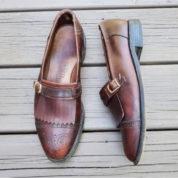 Allen Edmonds × Vintage Vintage 80s Allen Edmonds Montague Kiltie Monk Strap Loafer Size US 8.5 / EU 41-42 - 1 Thumbnail