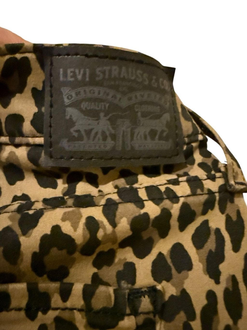 Levi's Levi's Leopard Print 720 High Rise Super Skinny Jeans 33 Size 33" - 4 Thumbnail