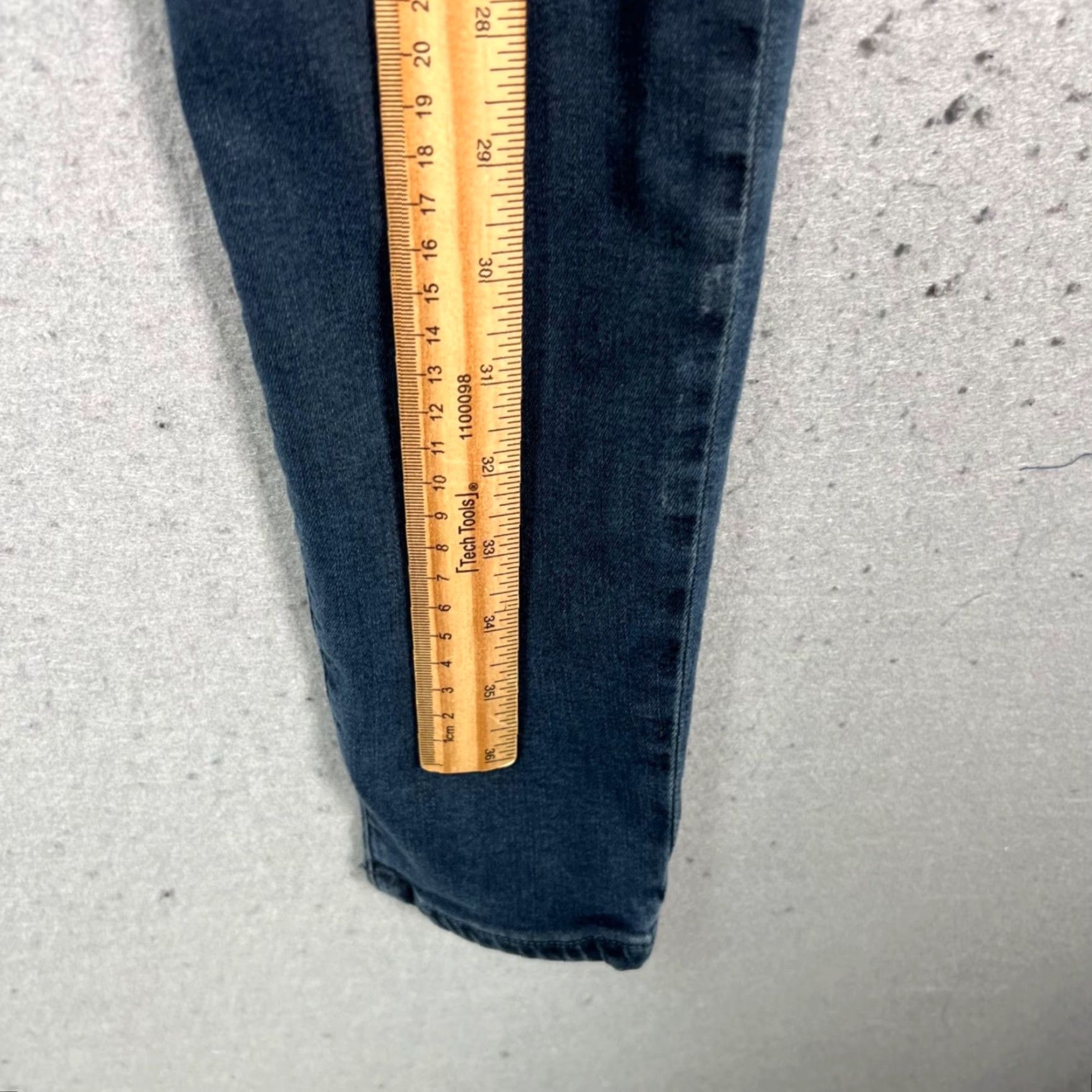 Frame FRAME Jeans Skinny High-Rise Blue Denim Womens Size 26- Waist 25 in 5-Pocket Stretch Size 26" / US 2 / IT 38 - 6 Thumbnail
