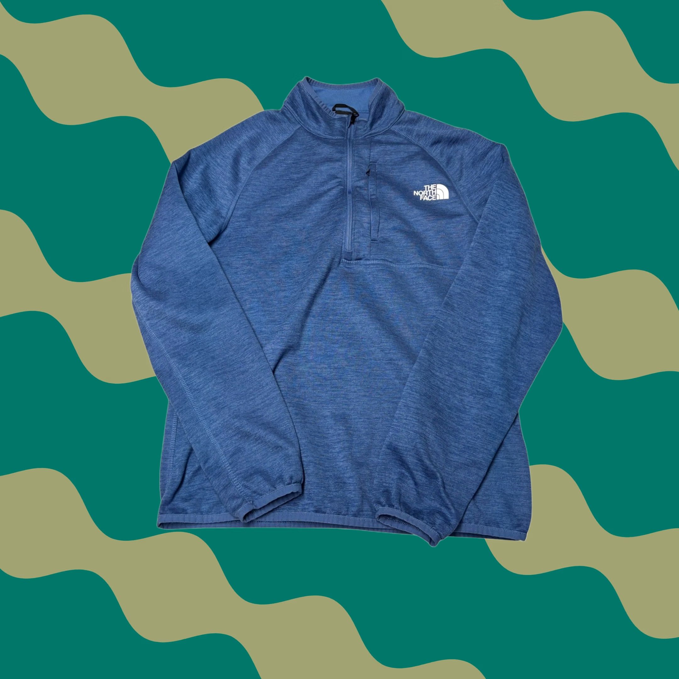 The North Face The North Face Men's Canyonlands 1/2 Zip Fleece Jacket Blue NF0A5G9W Medium Size US M / EU 48-50 / 2 - 1 Thumbnail