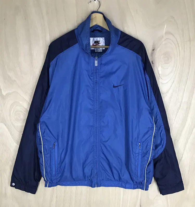 Nike Vintage 90's Nike Swoosh Windbreaker Size US L / EU 52-54 / 3 - 1 Thumbnail