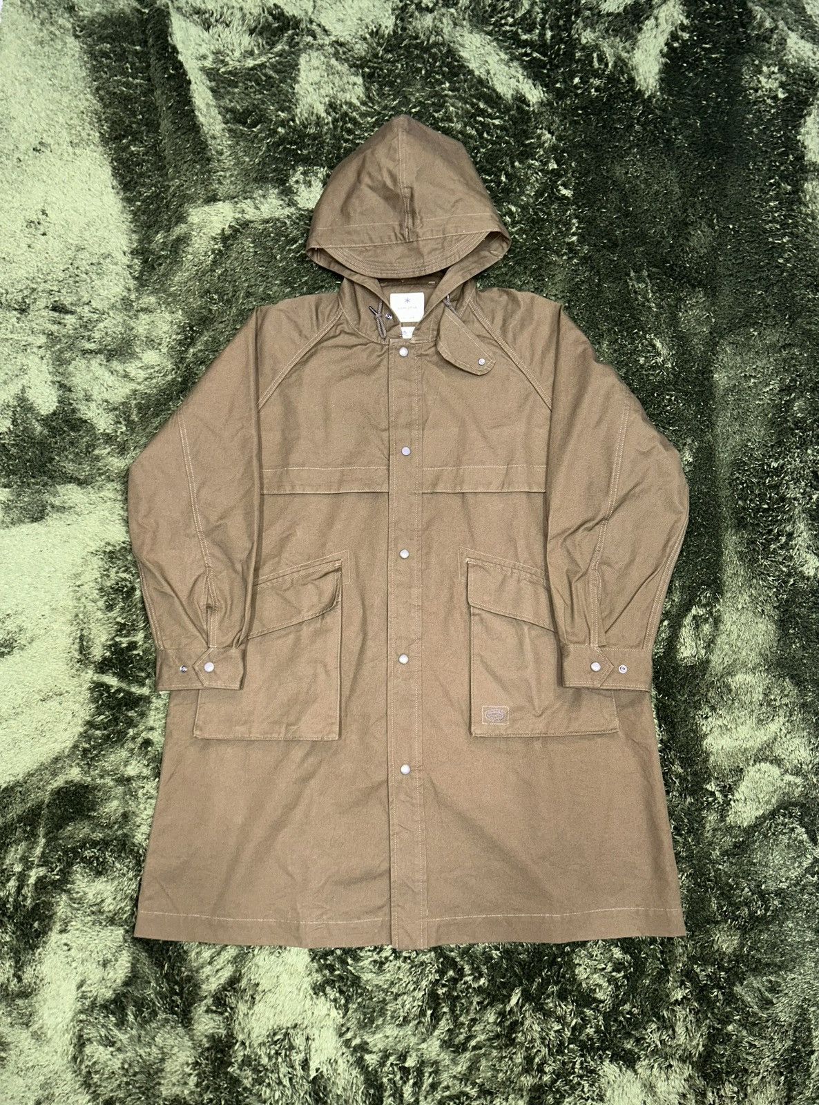 [L] snow peak japan TAKIBI canvas relaxed fit coat olive