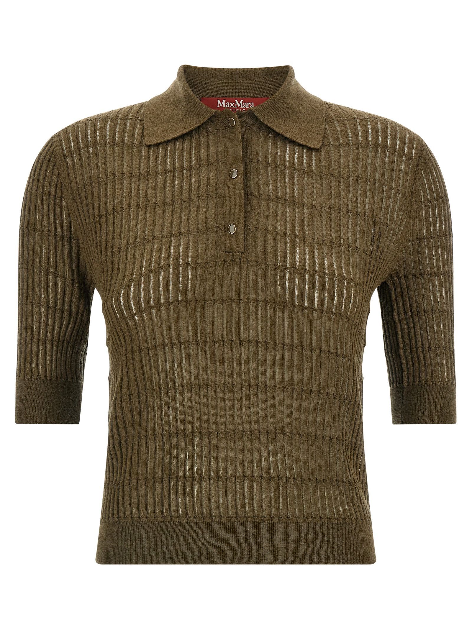 Max Mara 'Mstgallo' Polo Shirt Size L / US 10 / IT 46 - 1 Thumbnail