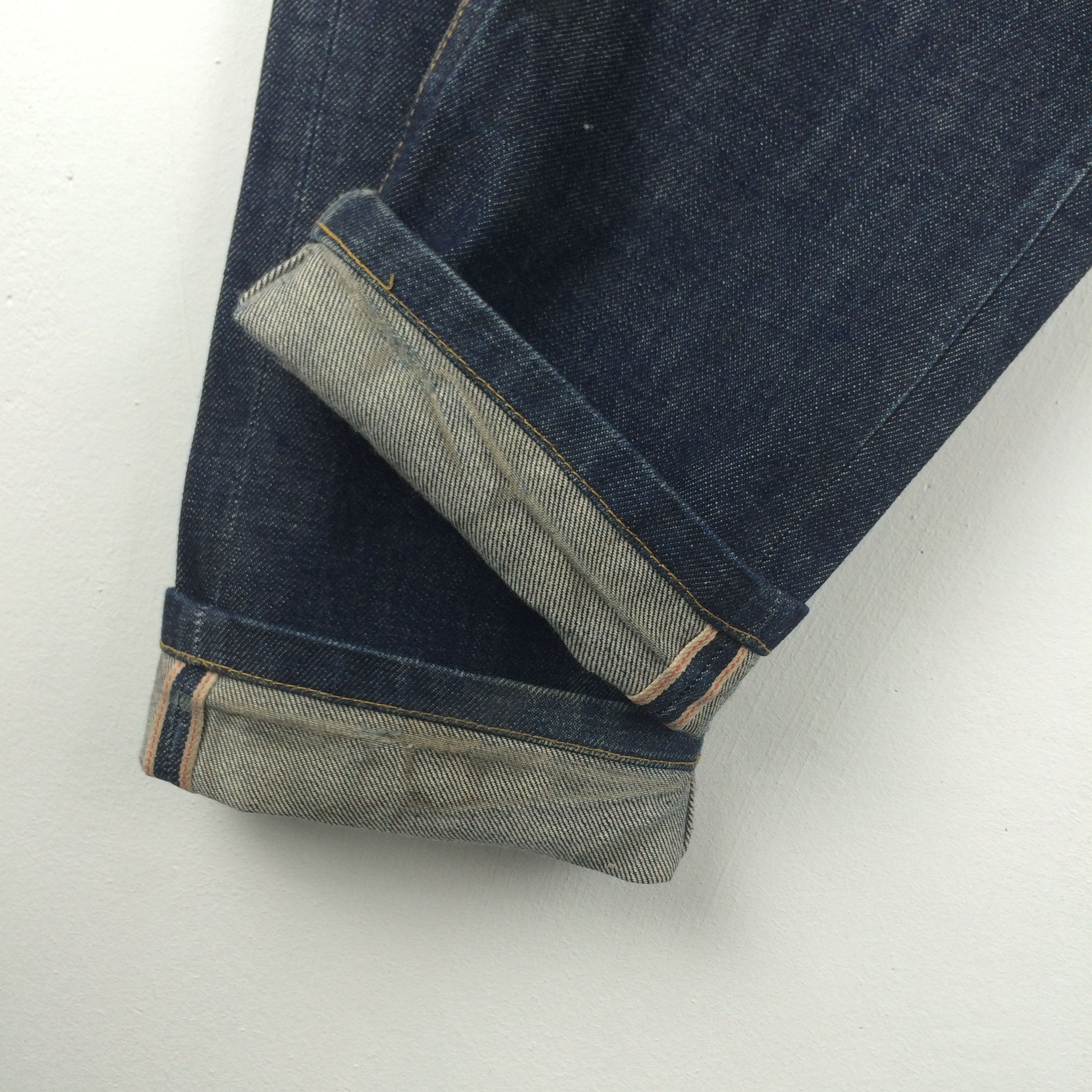 A.P.C. X176 A.P.C. SELVEDGE DISTRESSED JEANS BUTTON FLY Size US 31 - 7 Thumbnail