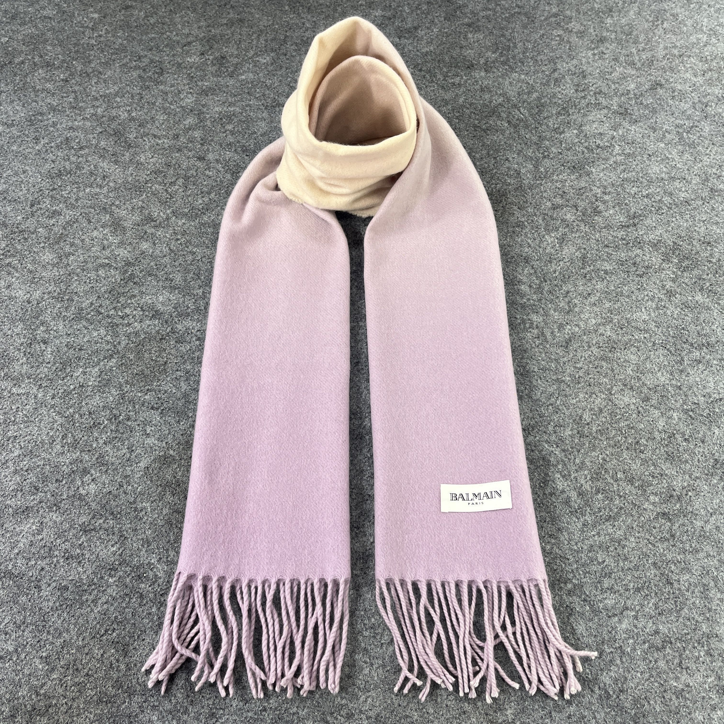 Vintage Balmain Scarf Muffler Neckwear K009