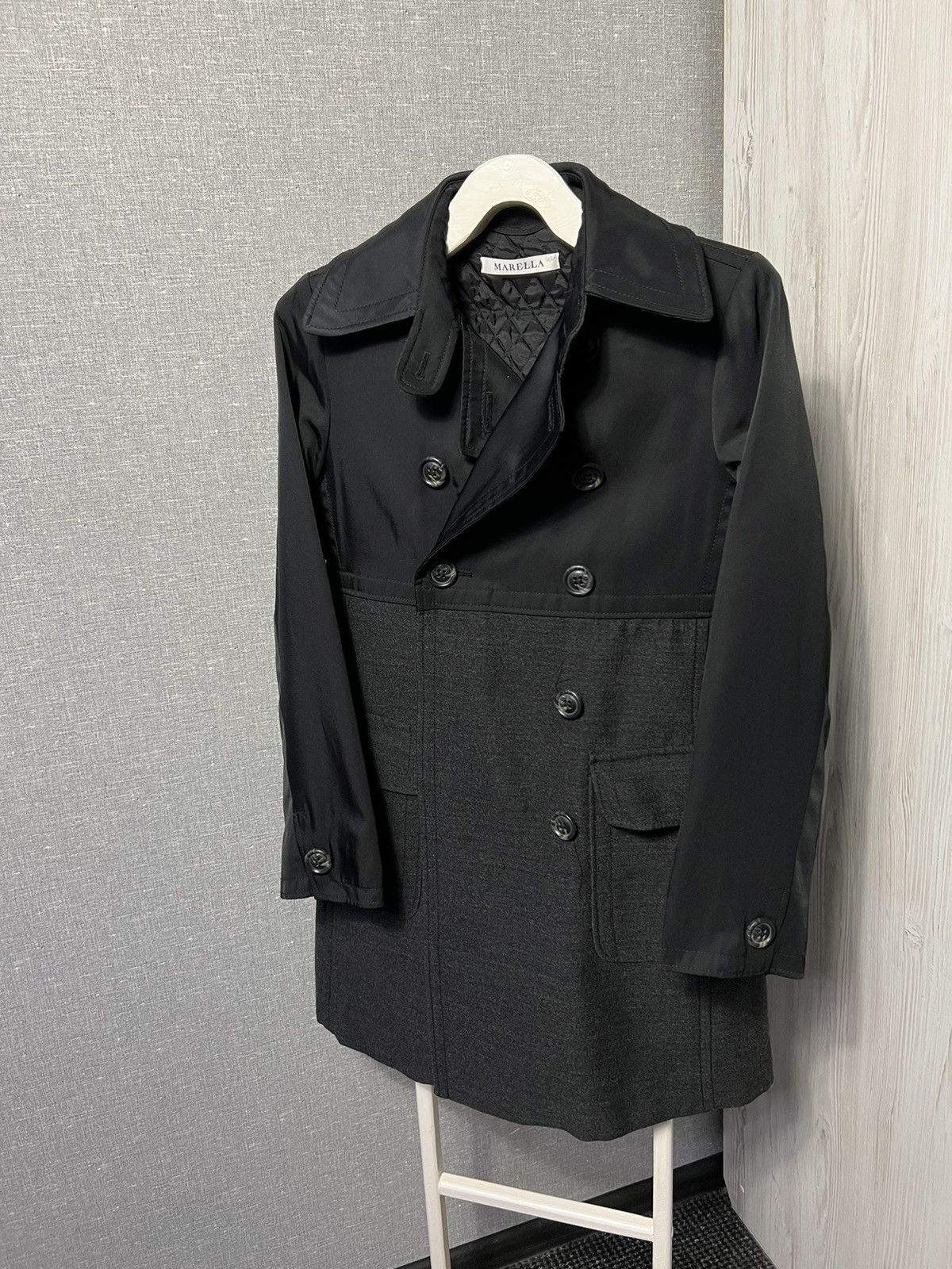 Marella Marella Trench Coat Wool + Nylon Size M / US 6-8 / IT 42-44 - 2 Thumbnail