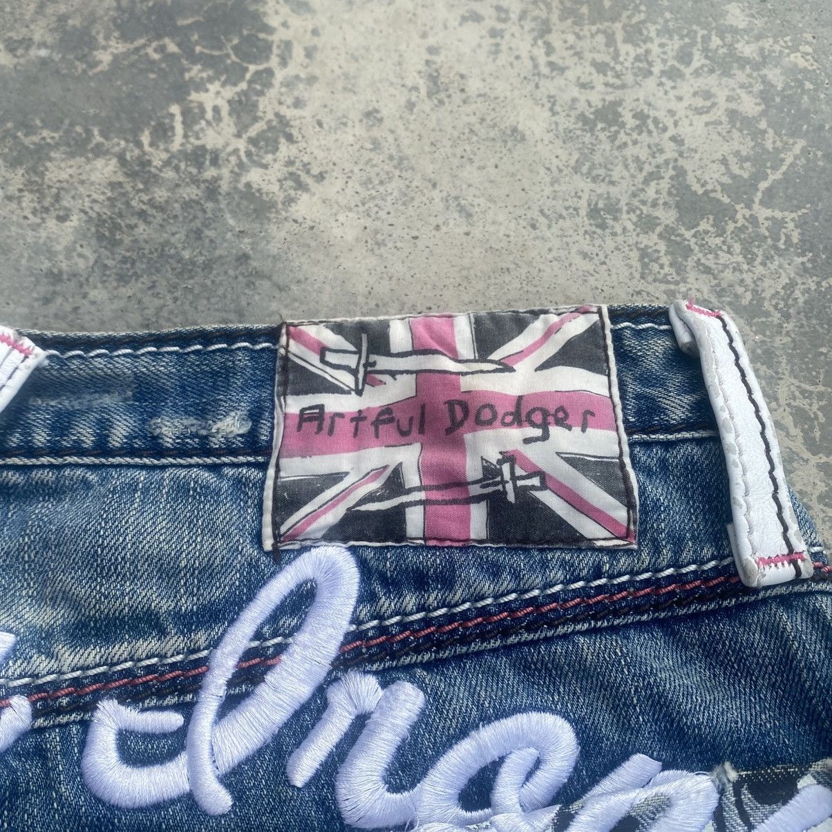 Artful Dodger ARTFUL DODGER Grunge Gun Shot Jeans Size US 32 / EU 48 - 7 Thumbnail