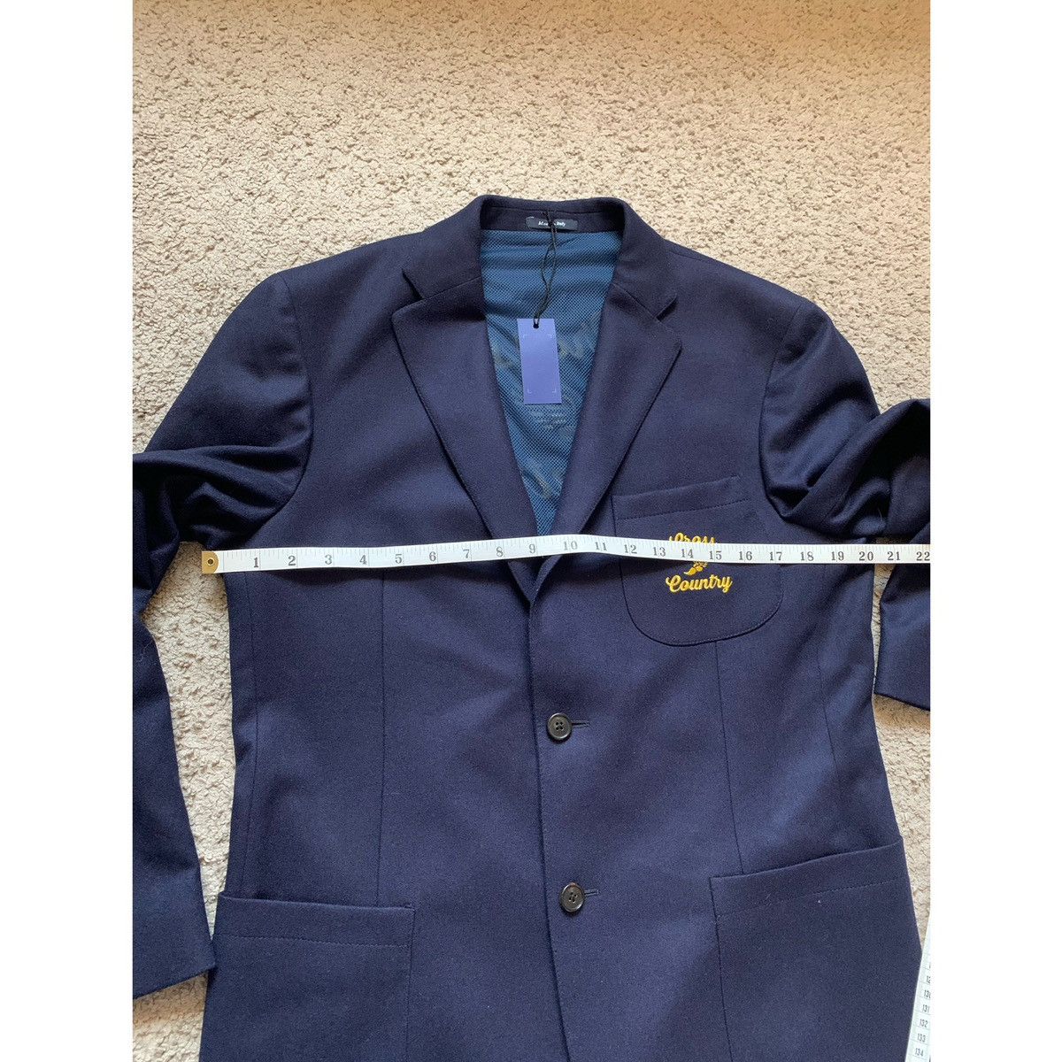 Noah NOAH CROSS COUNTY EMBROIDERED LOGO BLAZER JACKET Size 40R - 16 Thumbnail