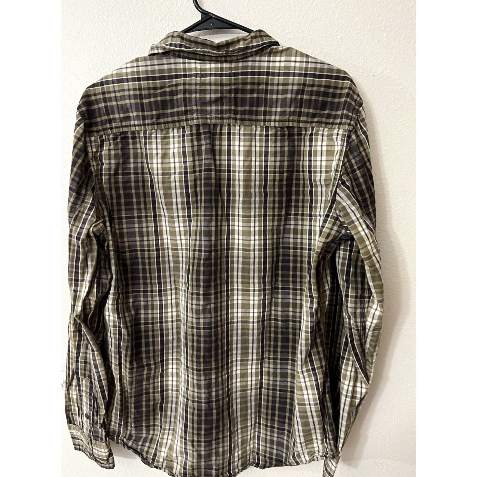 Vintage Calvin Klein Jeans Mens Large Western Shirt Metal Snap Long Sleeve Brown Plaid Size US L / EU 52-54 / 3 - 2 Thumbnail