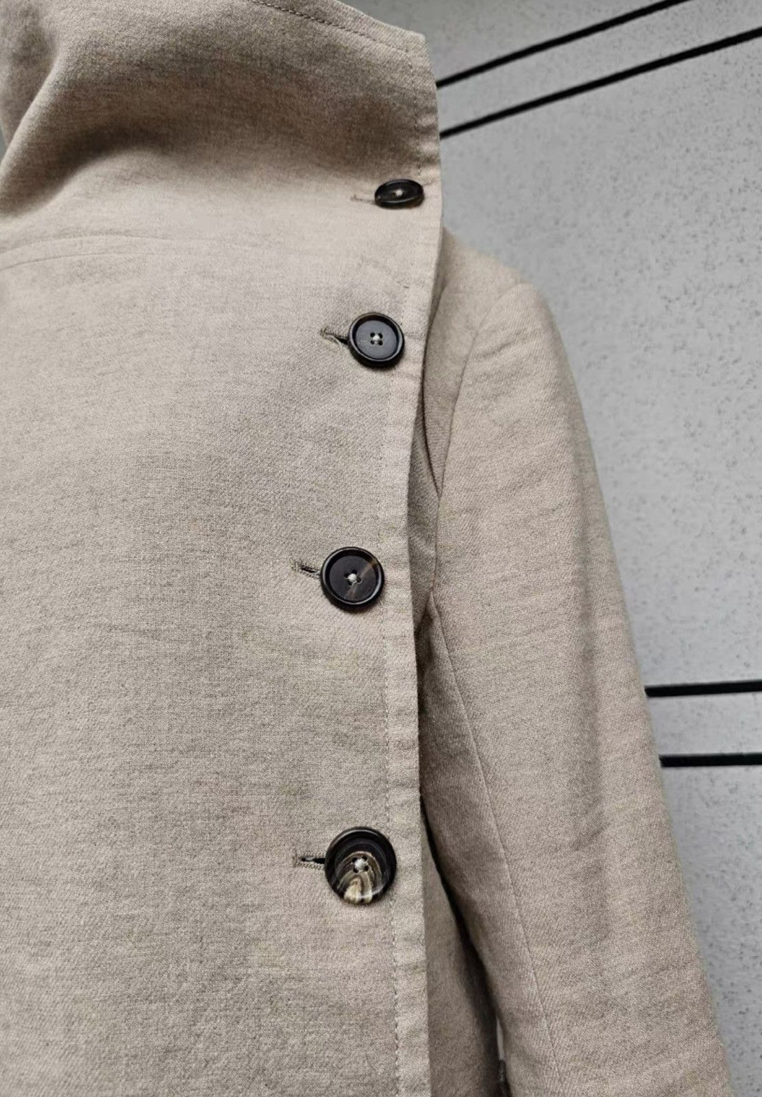 Ann Demeulemeester Ann Demeulemeester linen wool coat, trench coat Size S / US 4 / IT 40 - 6 Thumbnail