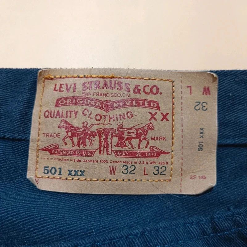 Levi's RARE Vintage 80s Levis 501 XXX Blue Jeans W32 L32 USA Size US 32 / EU 48 - 6 Thumbnail