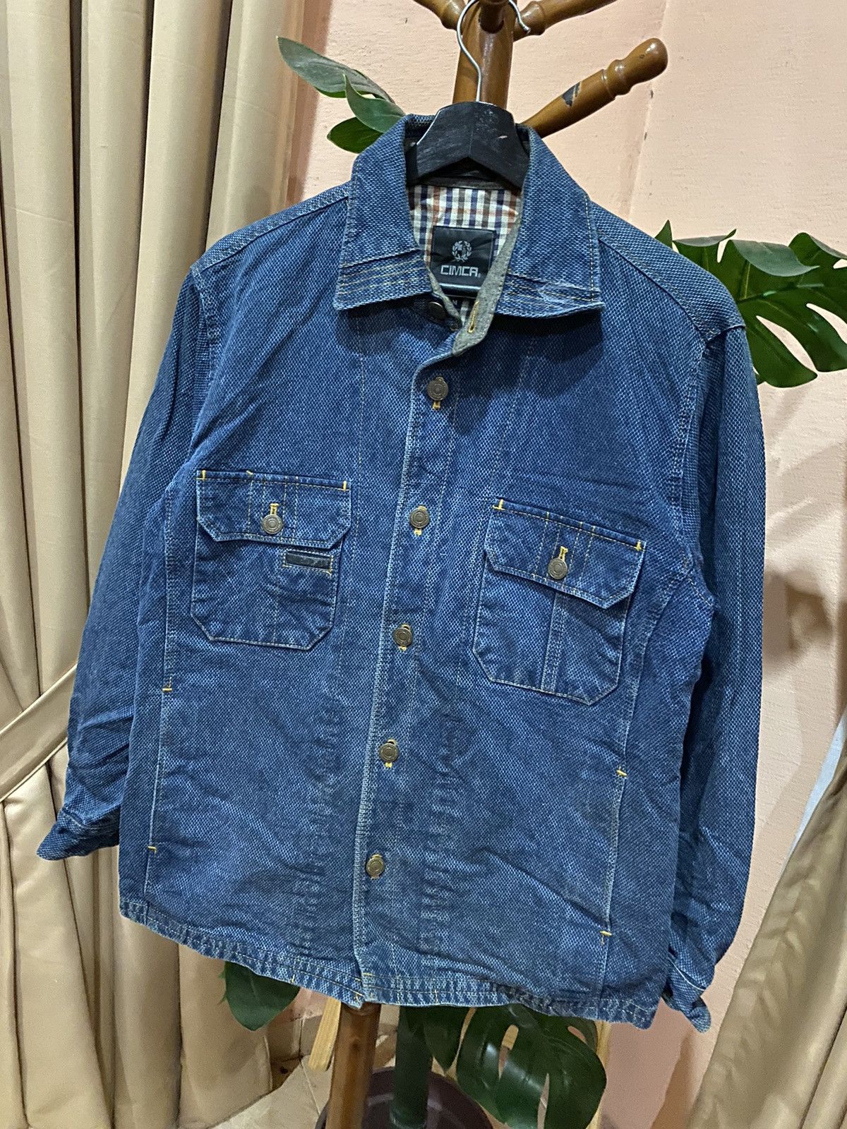 Indigo × Japanese Brand CIMCA Blue Indigo Denim Jacket – Vintage Styled Button-Up Size US M / EU 48-50 / 2 - 2 Thumbnail