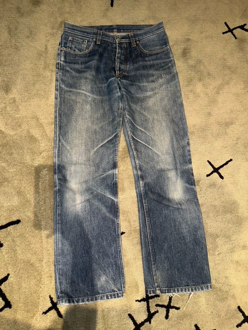 Helmut Lang HELMUT LANG Wash cat whiskers blue cattle Size 29" - 1 Thumbnail