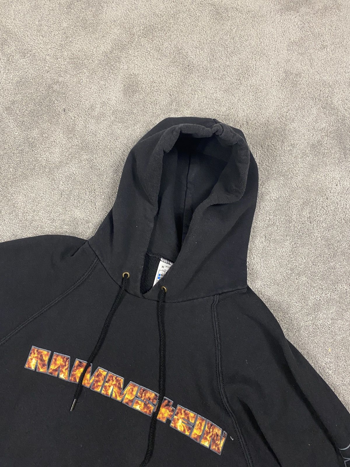 Band Tees Vintage 1998 hoodie Rammstein burning man rare sweatshirt Size US XL / EU 56 / 4 - 5 Thumbnail