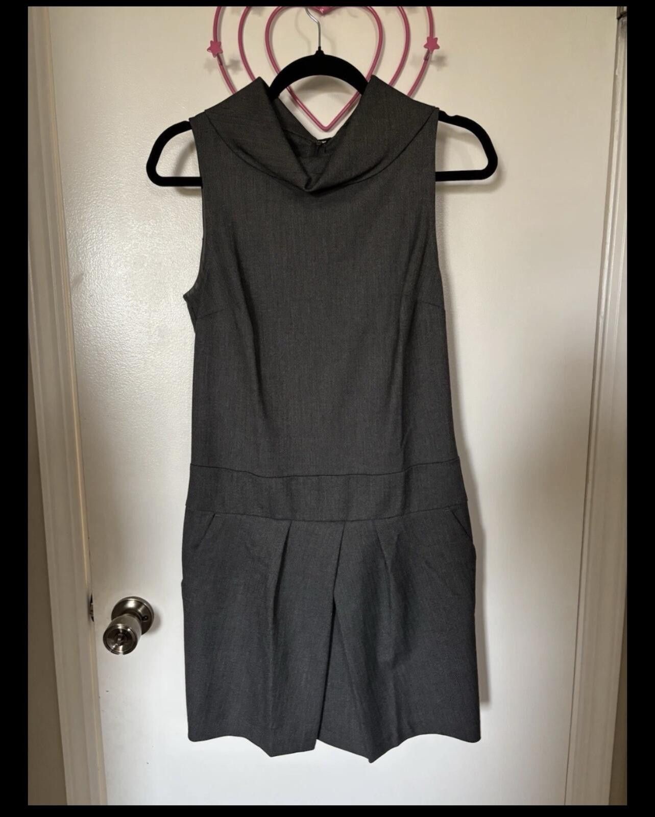 United Colors Of Benetton | STILE BENETTON | Elegant Gray Sleeveless Dress Size S / US 4 / IT 40 - 2 Thumbnail