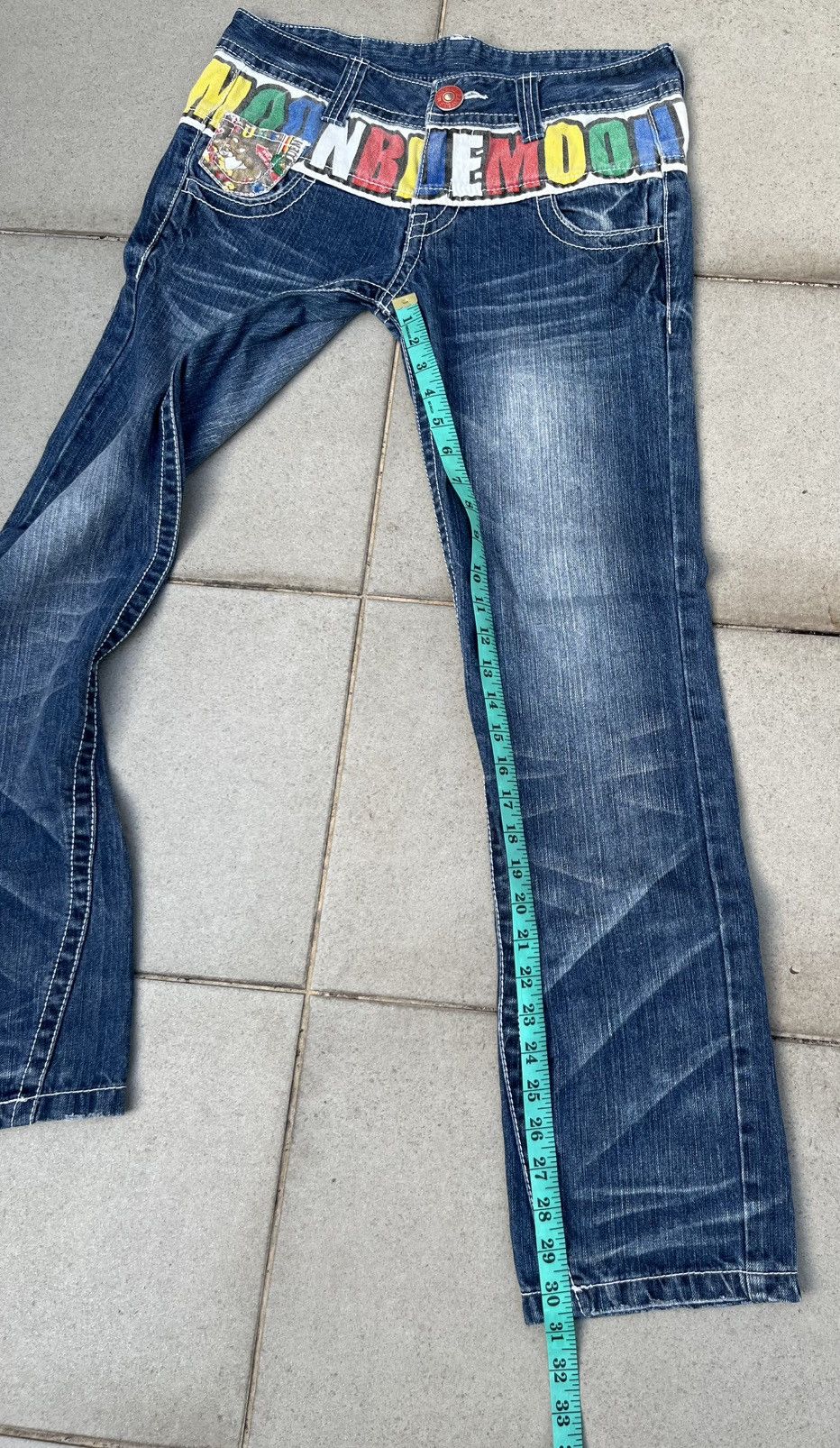 Blue Blue Japan Blue Moon Blue Iconic Japanese Brand Jeans Size US 30 / EU 46 - 17 Thumbnail