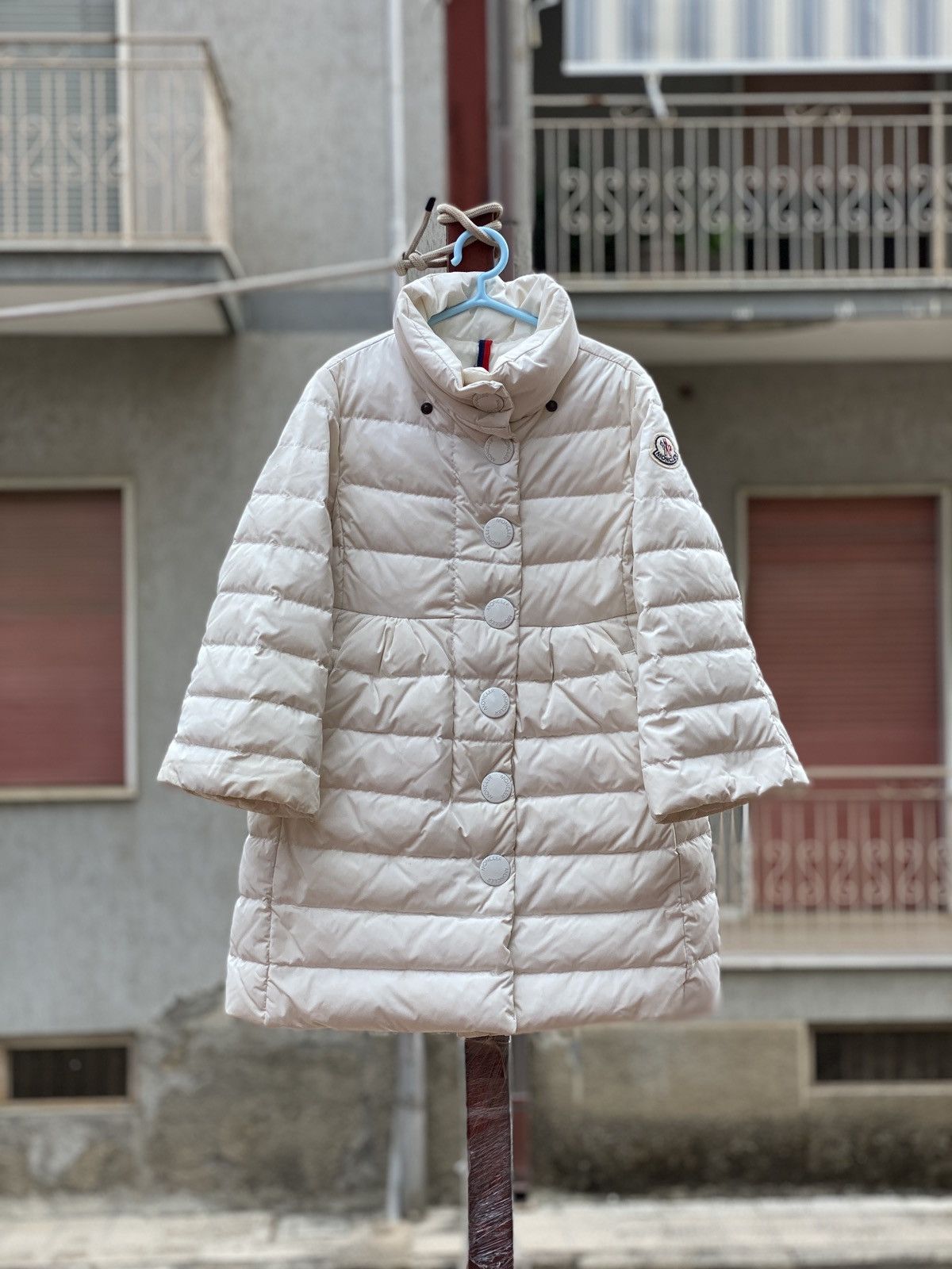 Italian Designers × Luxury × Moncler Baby Moncler White Nylon 