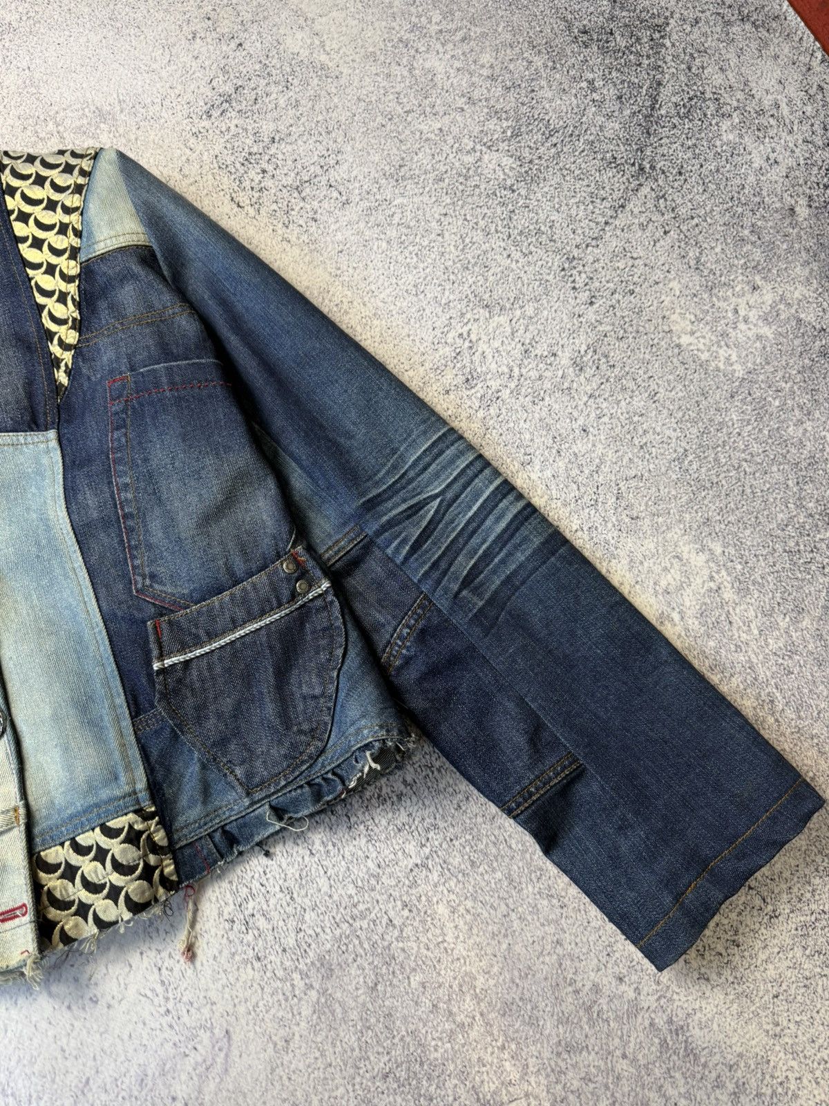 Desigual Vintage Designer Patch work Denim Jackets Y2K Japanese Size M / US 6-8 / IT 42-44 - 4 Thumbnail