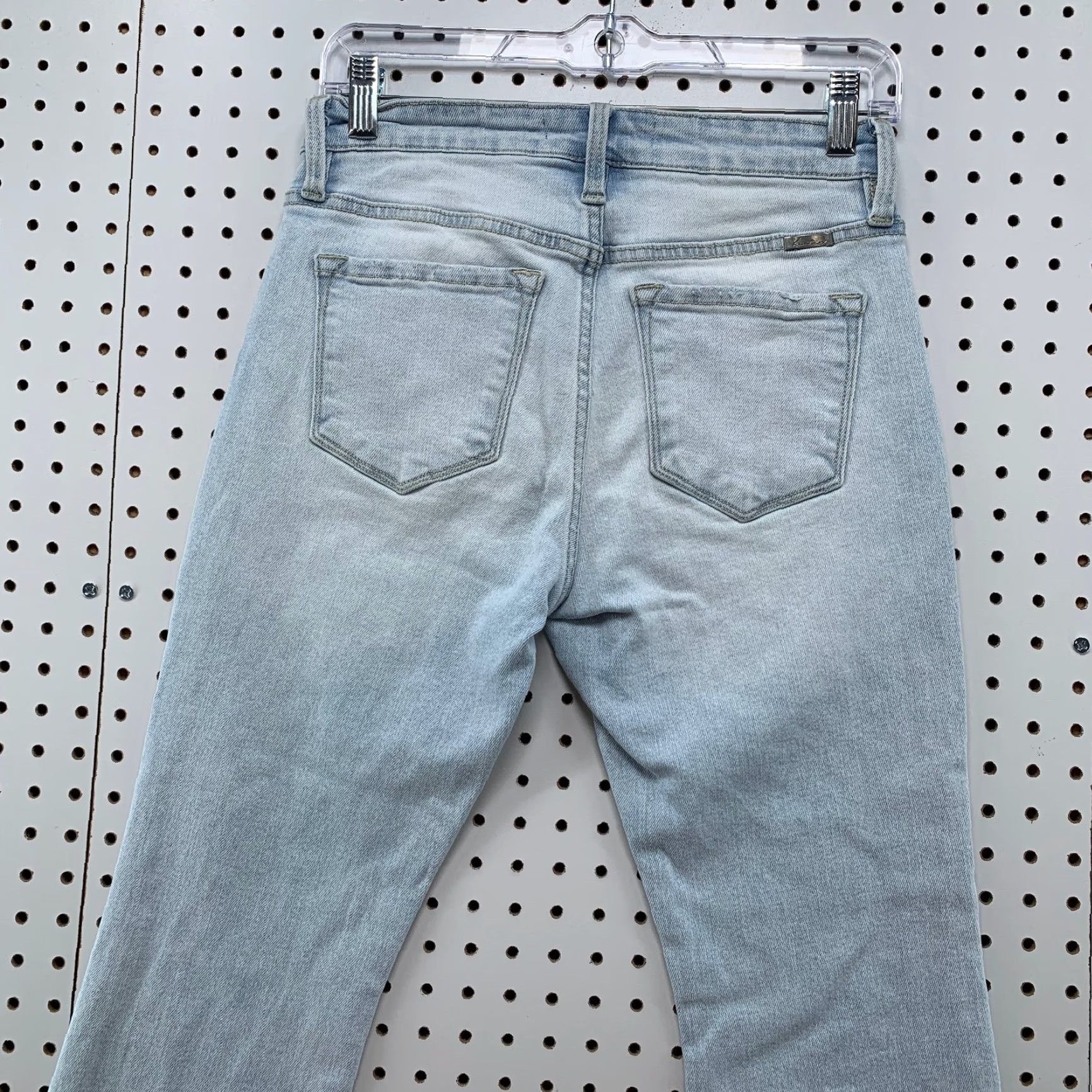 Vintage KanCan Denim Jeans Womens 28x25.5 Tag 7/27 Medium High Rise Bootcut Denim Jeans Blue 5-Pocket Design Womens Jeans Bootcut 28x25.5 Mens? Size 28" / US 6 / IT 42 - 6 Thumbnail