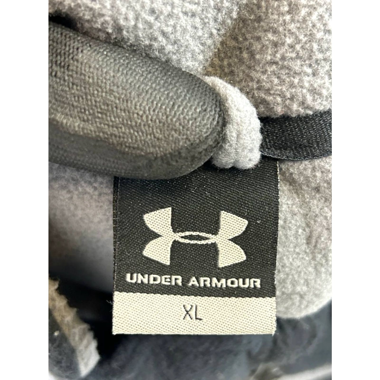 Under Armour Under Armour Mens XL Black Gray Quarter Zip Fleece Sweater Size US XL / EU 56 / 4 - 4 Thumbnail