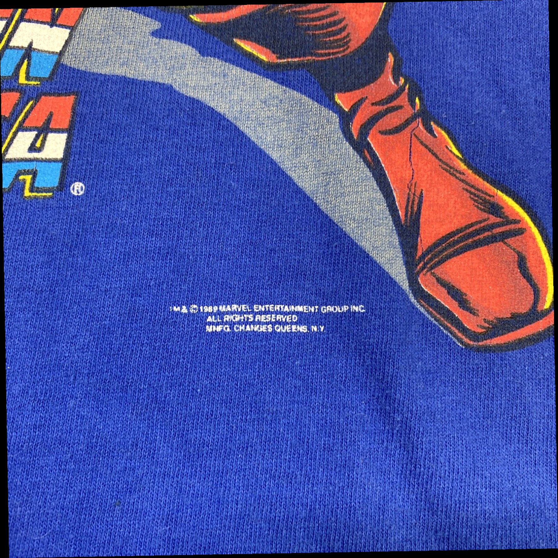 Vintage VINTAGE 80s 1989 MARVEL COMICS CAPTAIN AMERICA USA T SHIRT Large Rare Size US L / EU 52-54 / 3 - 3 Thumbnail