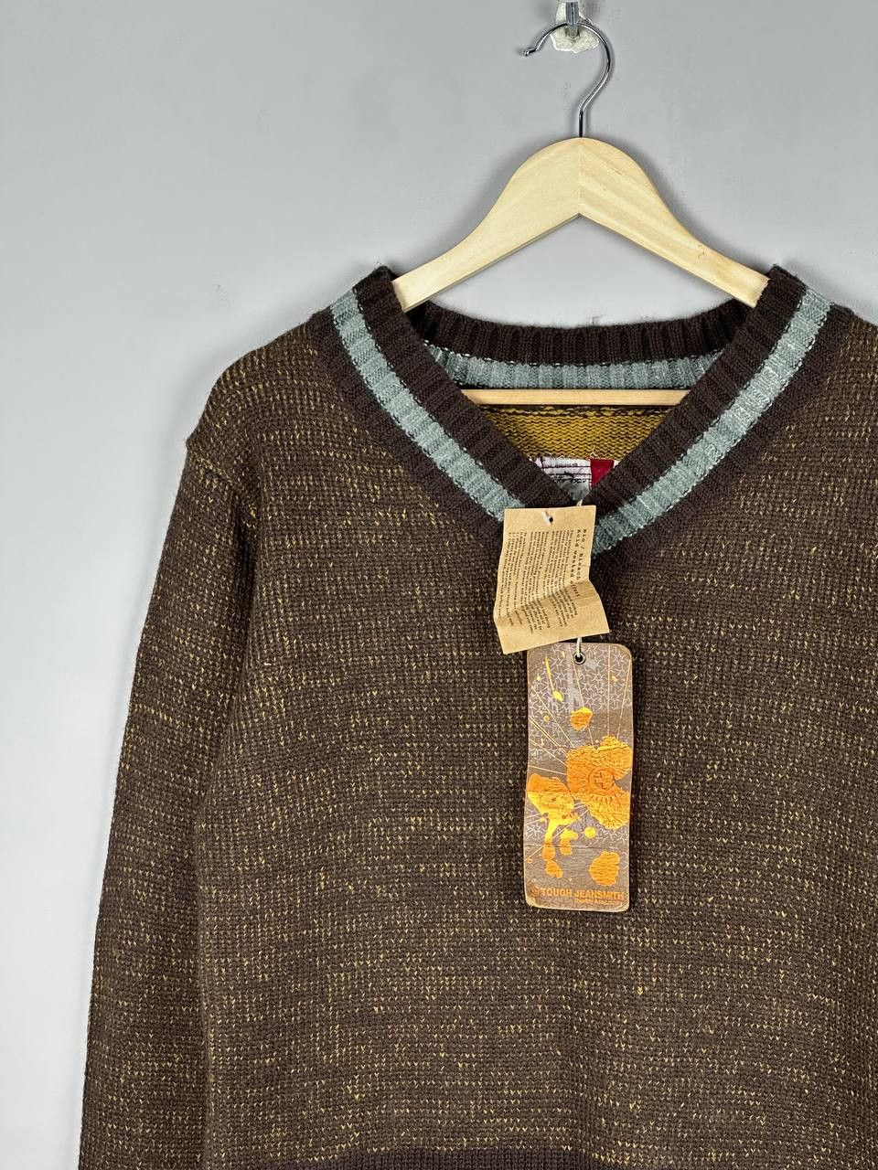 Japanese Brand Tough Jeansmith Japanese Heavy Knitted Sweater Grunge Size US S / EU 44-46 / 1 - 3 Thumbnail