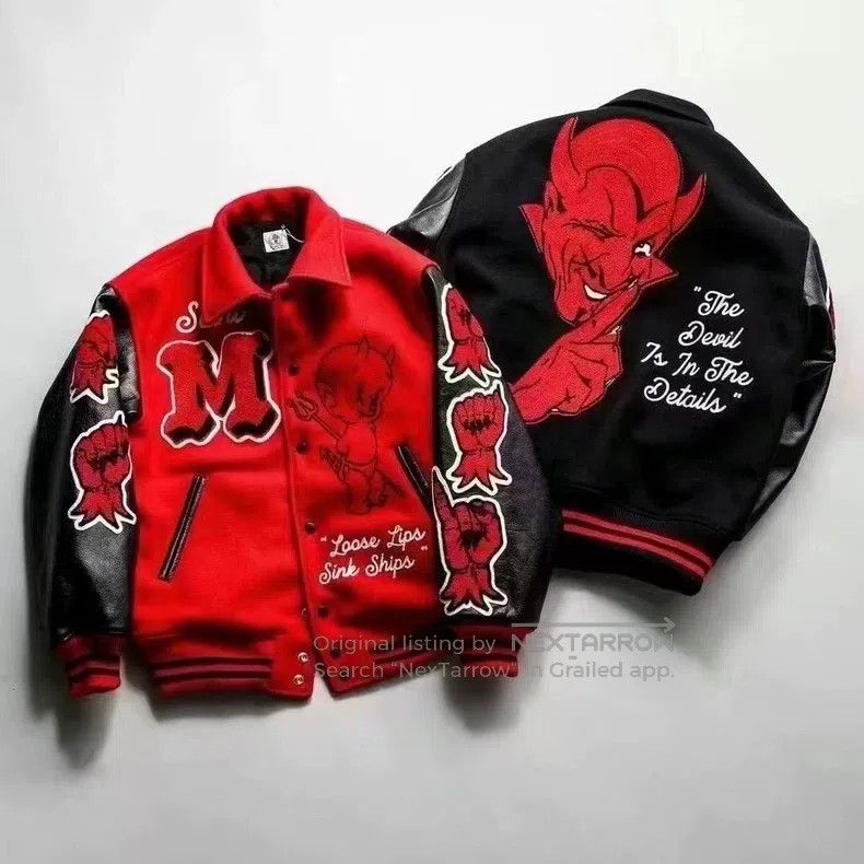 Saint Michael Saint Michael Devil Leather Sleeve Jacket Size US L / EU 52-54 / 3 - 6 Thumbnail