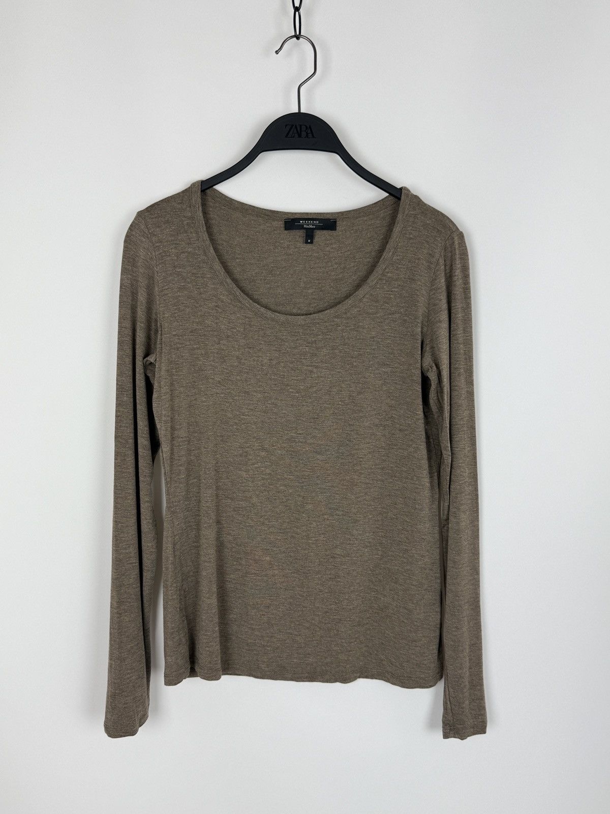 Weekend Max Mara Y2K Weekend Max Mara Light Brown Babydoll Long Sleeve M Size M / US 6-8 / IT 42-44 - 3 Thumbnail