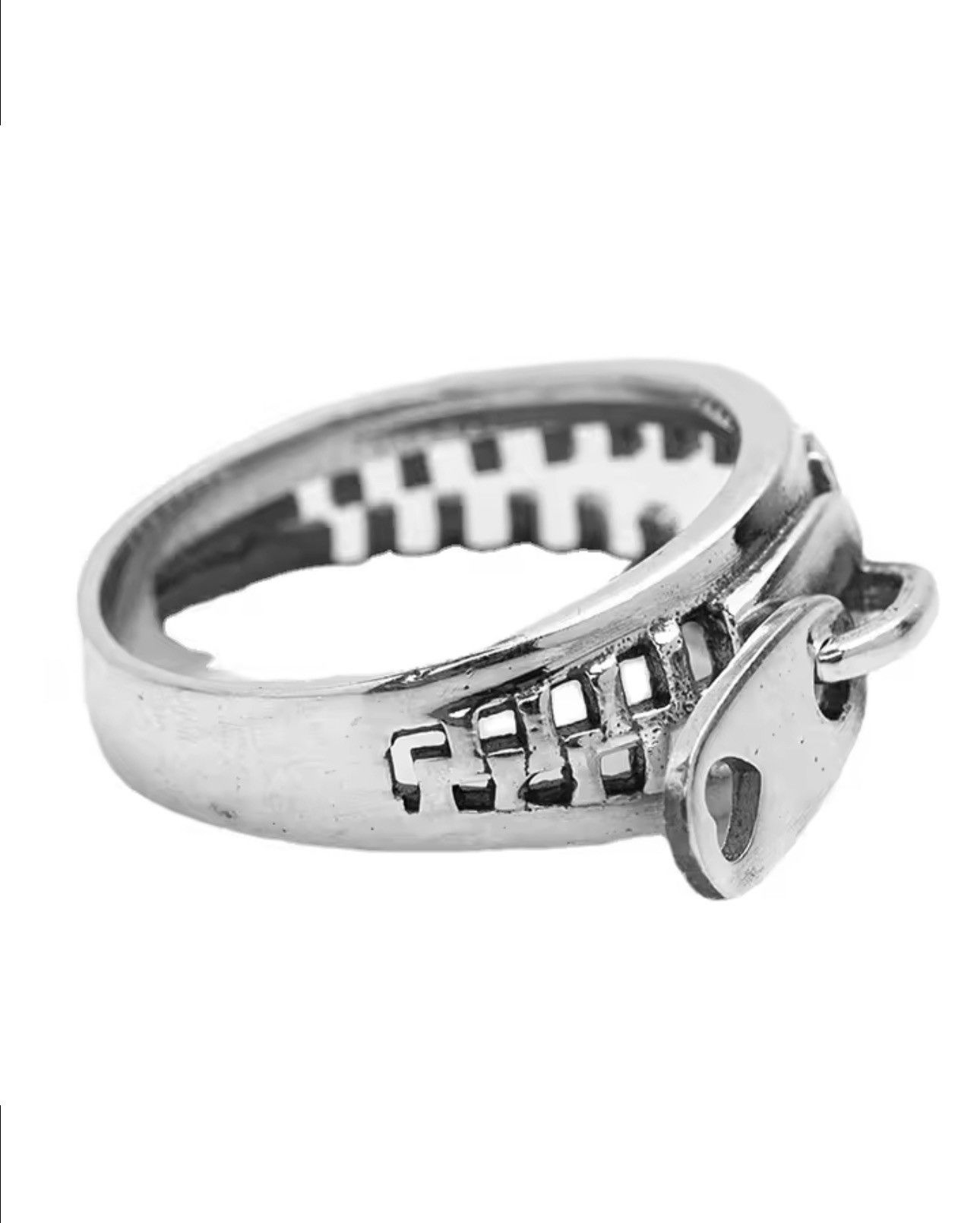Jewelry Silver 925 Gothic Punk Open Retro Unisex Ring Size ONE SIZE - 2 Thumbnail