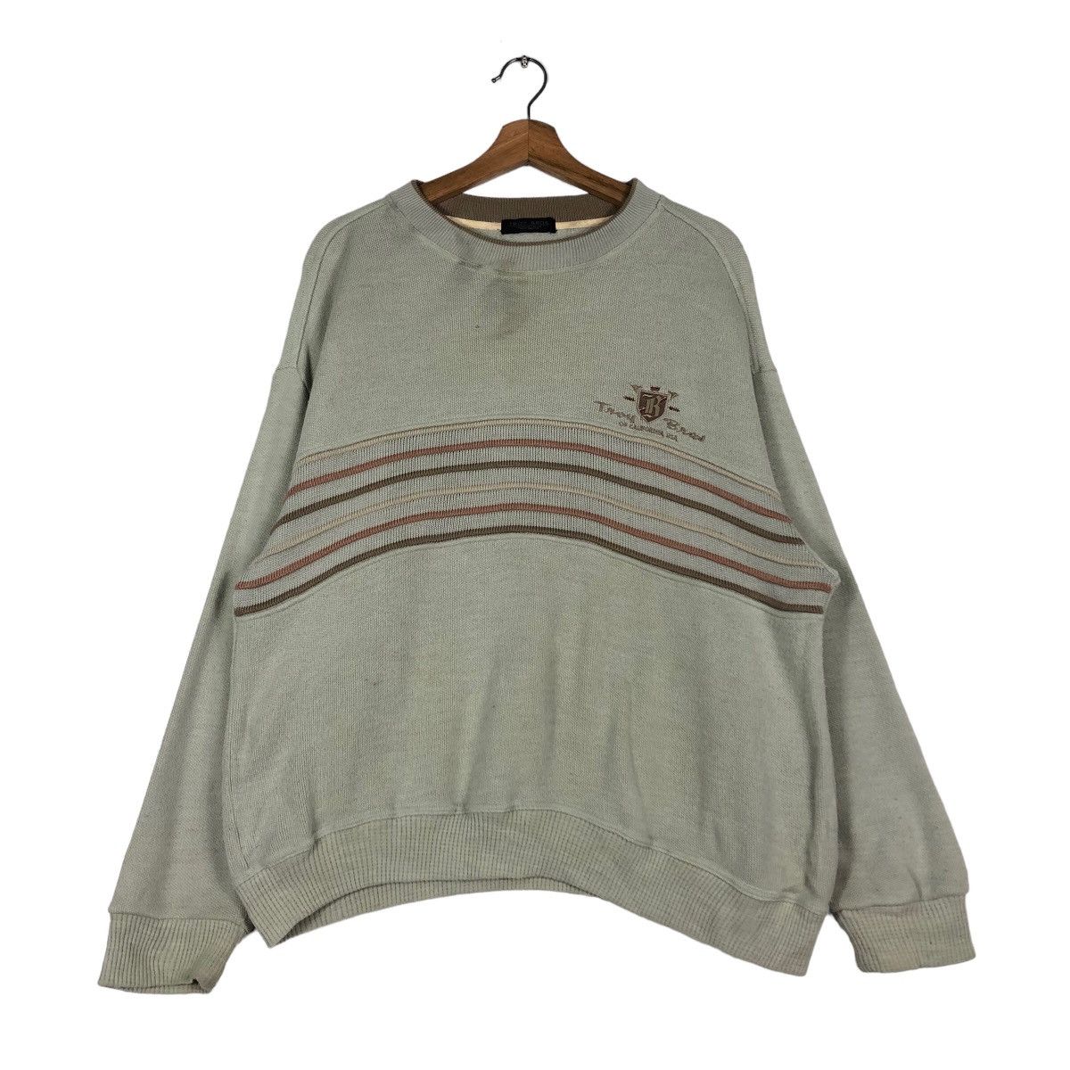 Japanese Brand 🔥Vintage Sweatshirt Troy Bros Japan Issey Miyake Big Logo Size US M / EU 48-50 / 2 - 1 Thumbnail
