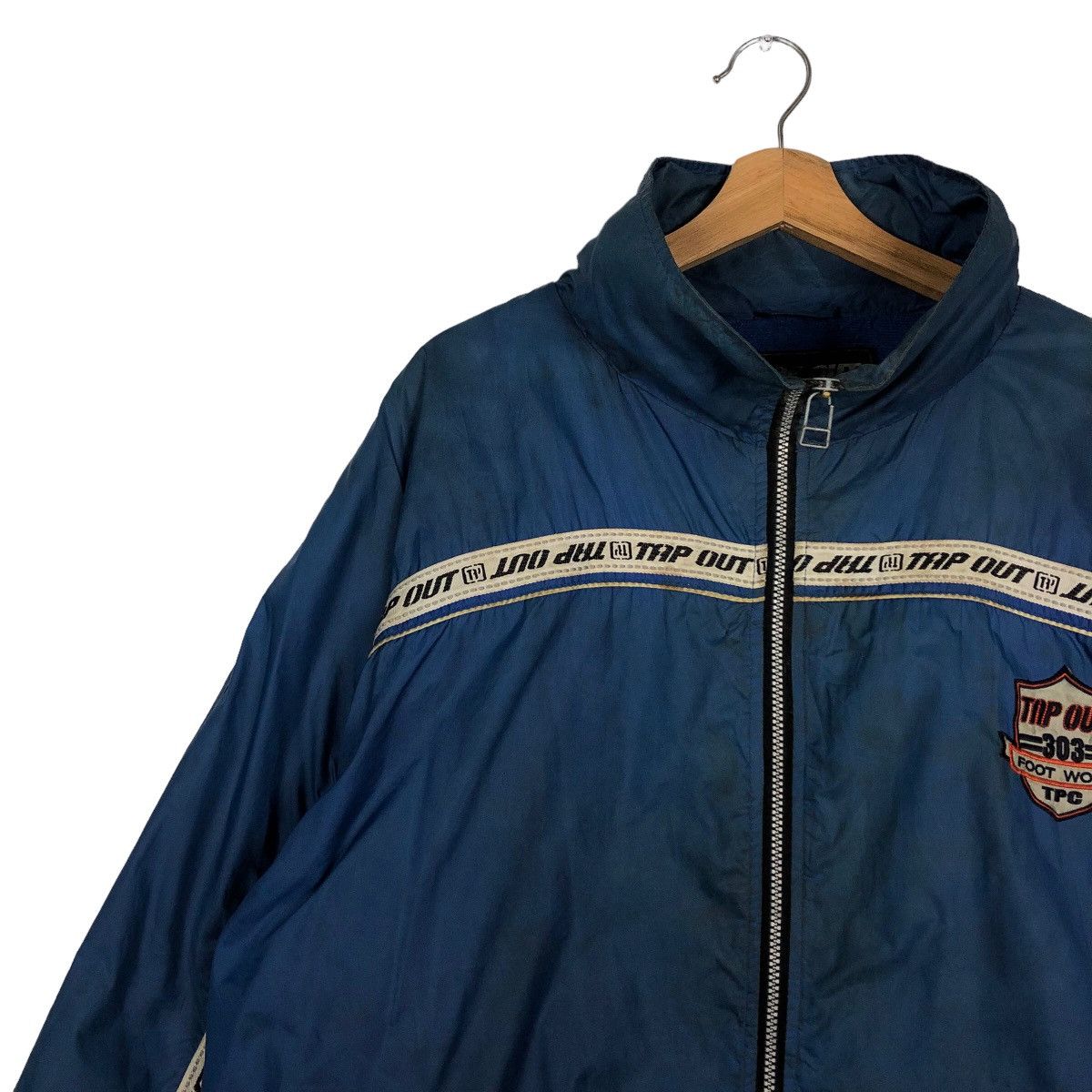 Hysteric Glamour 🔥Vintage Windbreaker Tap Out Striped Big Logo Spell Out Size US M / EU 48-50 / 2 - 6 Thumbnail