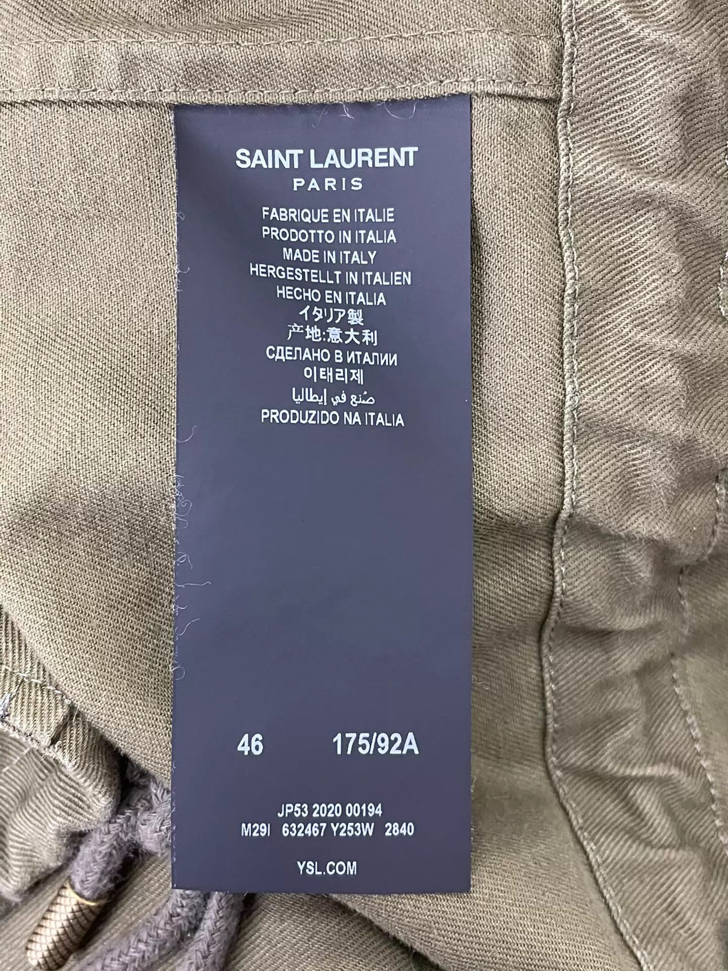 Yves Saint Laurent YSL Green Hooded Jacket w/ Horn Buttons 46 (Youthful) Size US S / EU 44-46 / 1 - 5 Thumbnail