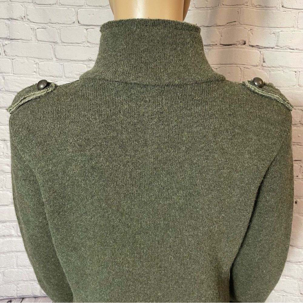 Other Mary Made in Italy Wool Khaki Military Jacket Cardigan Size Size S / US 4 / IT 40 - 5 Thumbnail